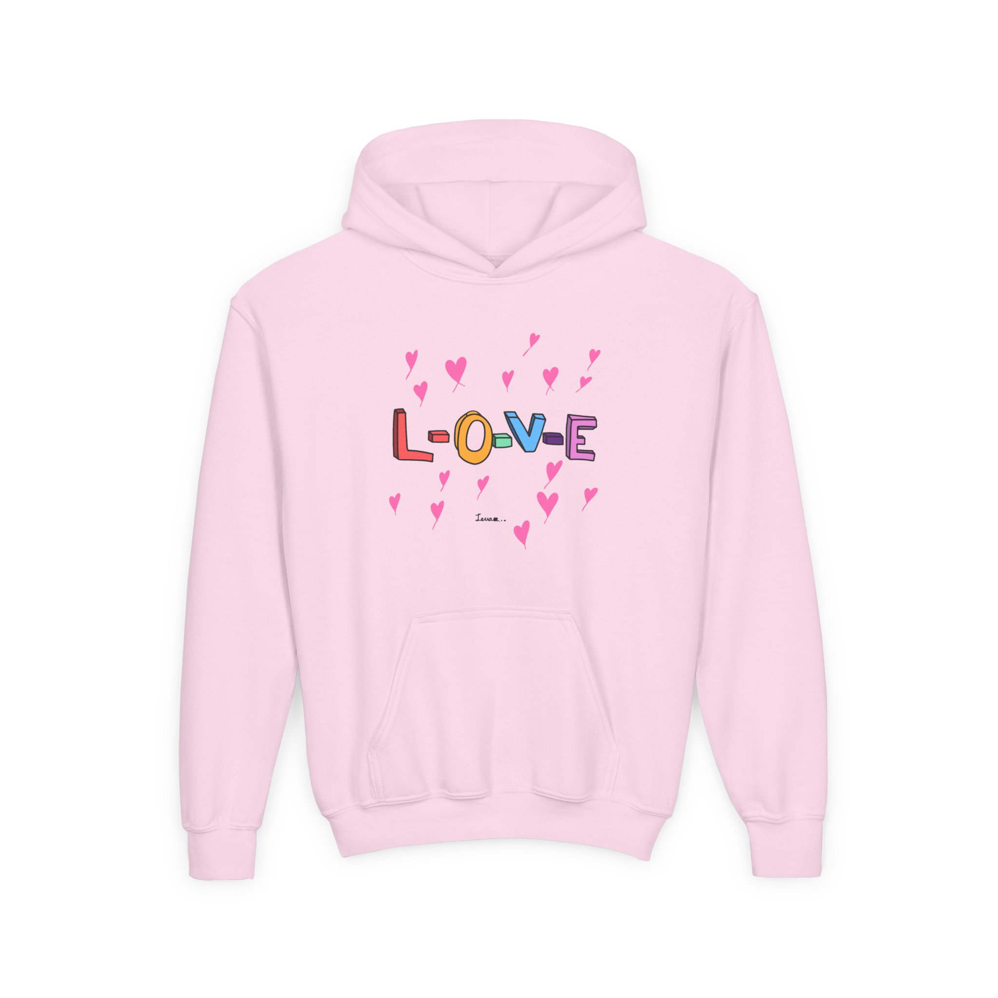 John Legend L-O-V-E Youth Heavy Blend Hooded Sweatshirt - Image 7