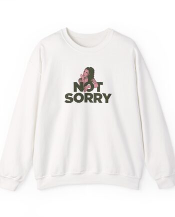 D L Not Sorry Unisex Heavy Blend™ Crewneck Sweatshirt