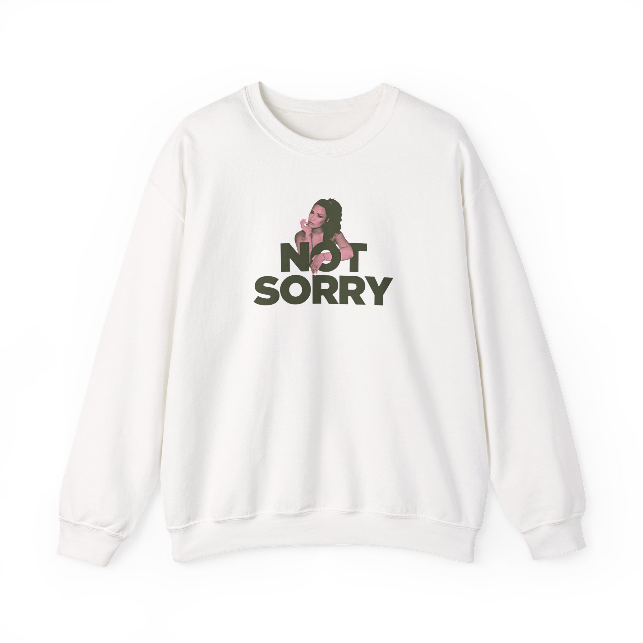 D L Not Sorry Unisex Heavy Blend™ Crewneck Sweatshirt