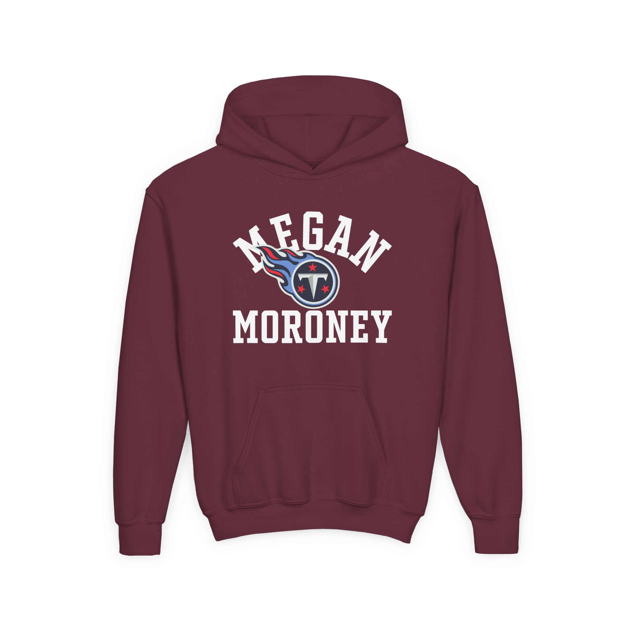 Megan Moroney Titans Varsity Youth Heavy Blend Hooded Sweatshirt - Image 3