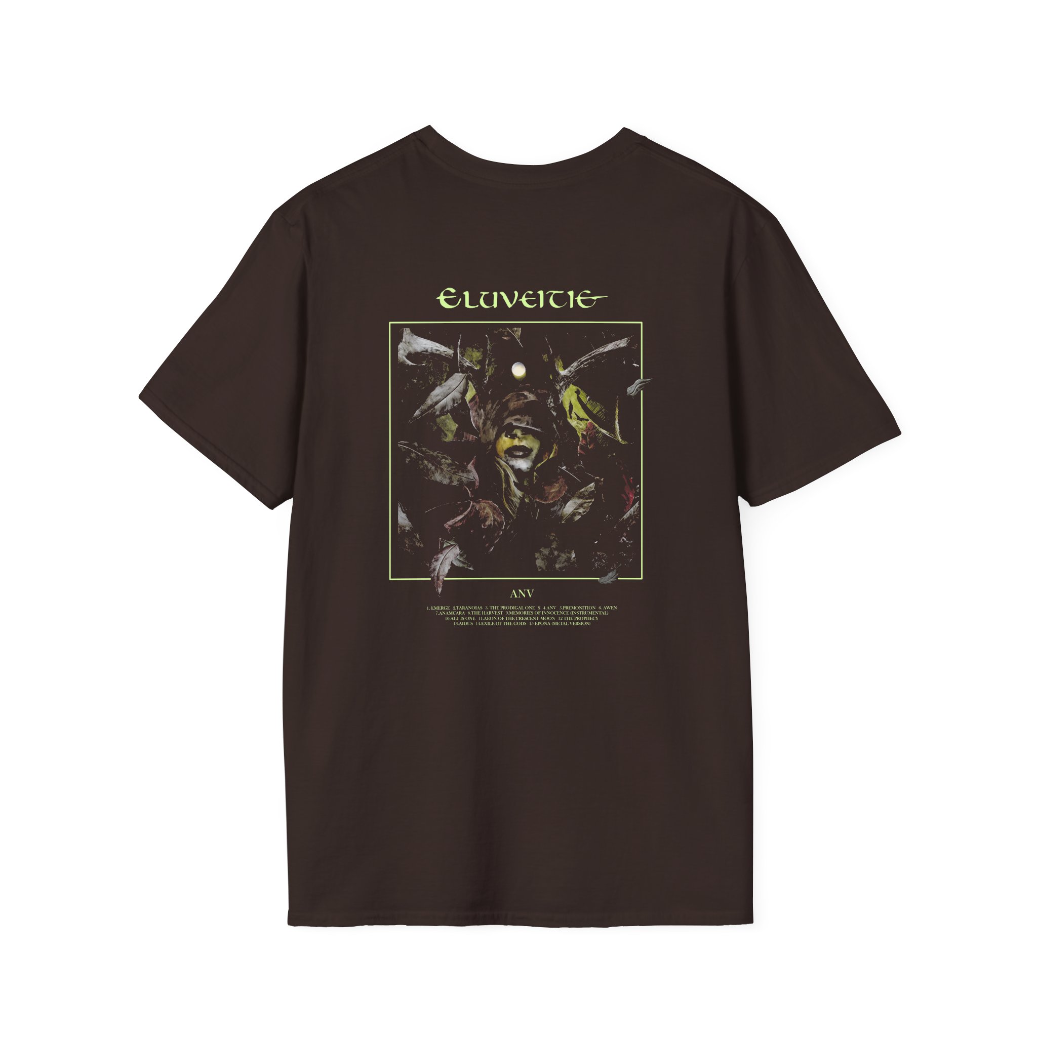 Eluveitie Leaves Unisex Softstyle T-Shirt - Image 4