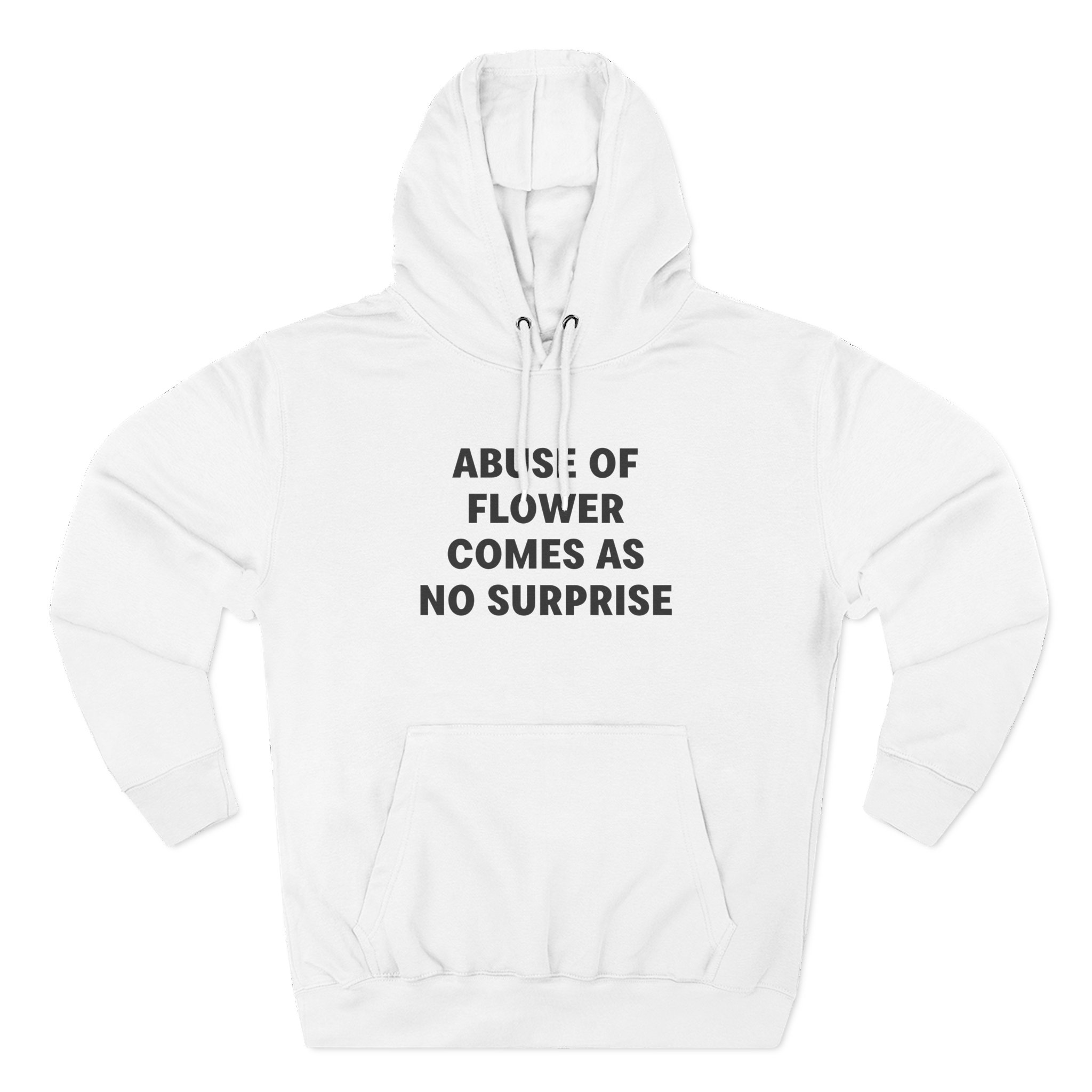 Jenny Holzer Abuse of Flower Comes as No Surprise Three-Panel Fleece Hoodie