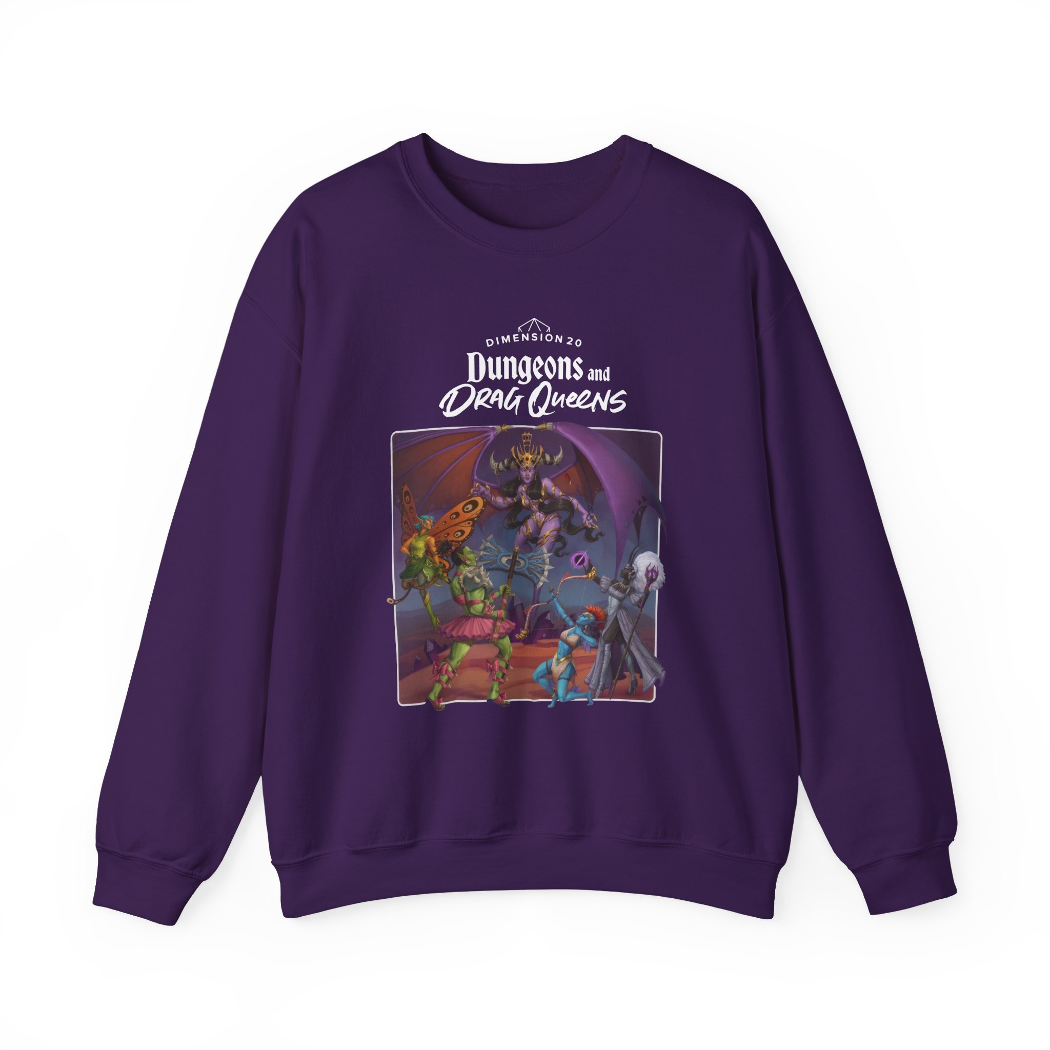 Dropout Dungeons and Drag Queens Unisex Heavy Blend™ Crewneck Sweatshirt - Image 15