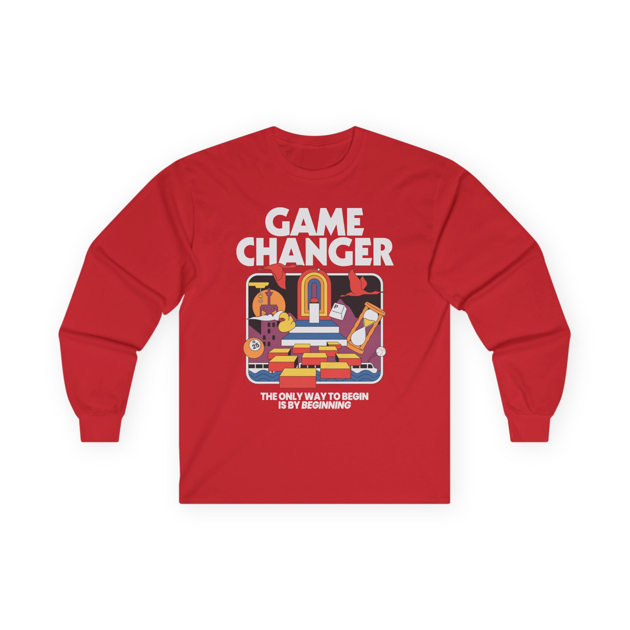 Dropout Game Changer Ringer Unisex Ultra Cotton Long Sleeve Tee - Image 15