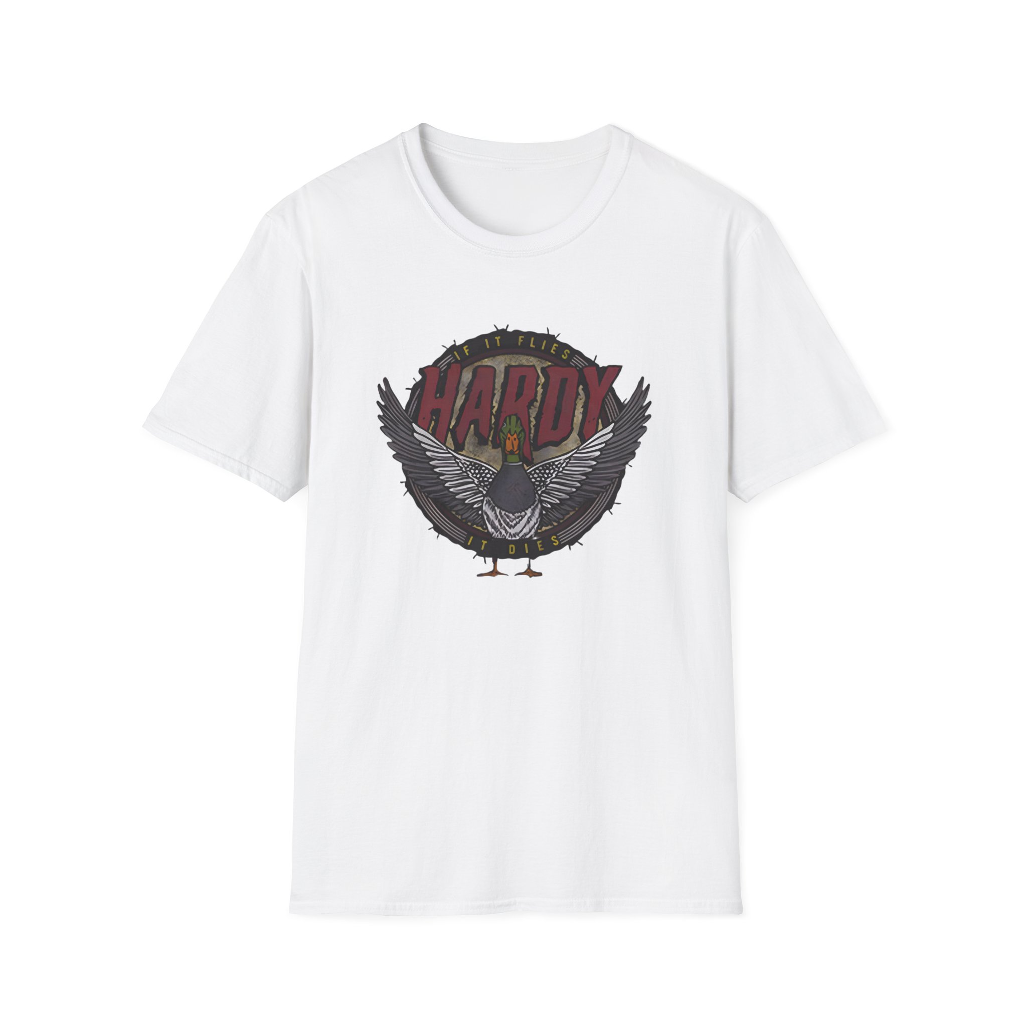 Hd if It Flies Unisex Softstyle T-Shirt - Image 3