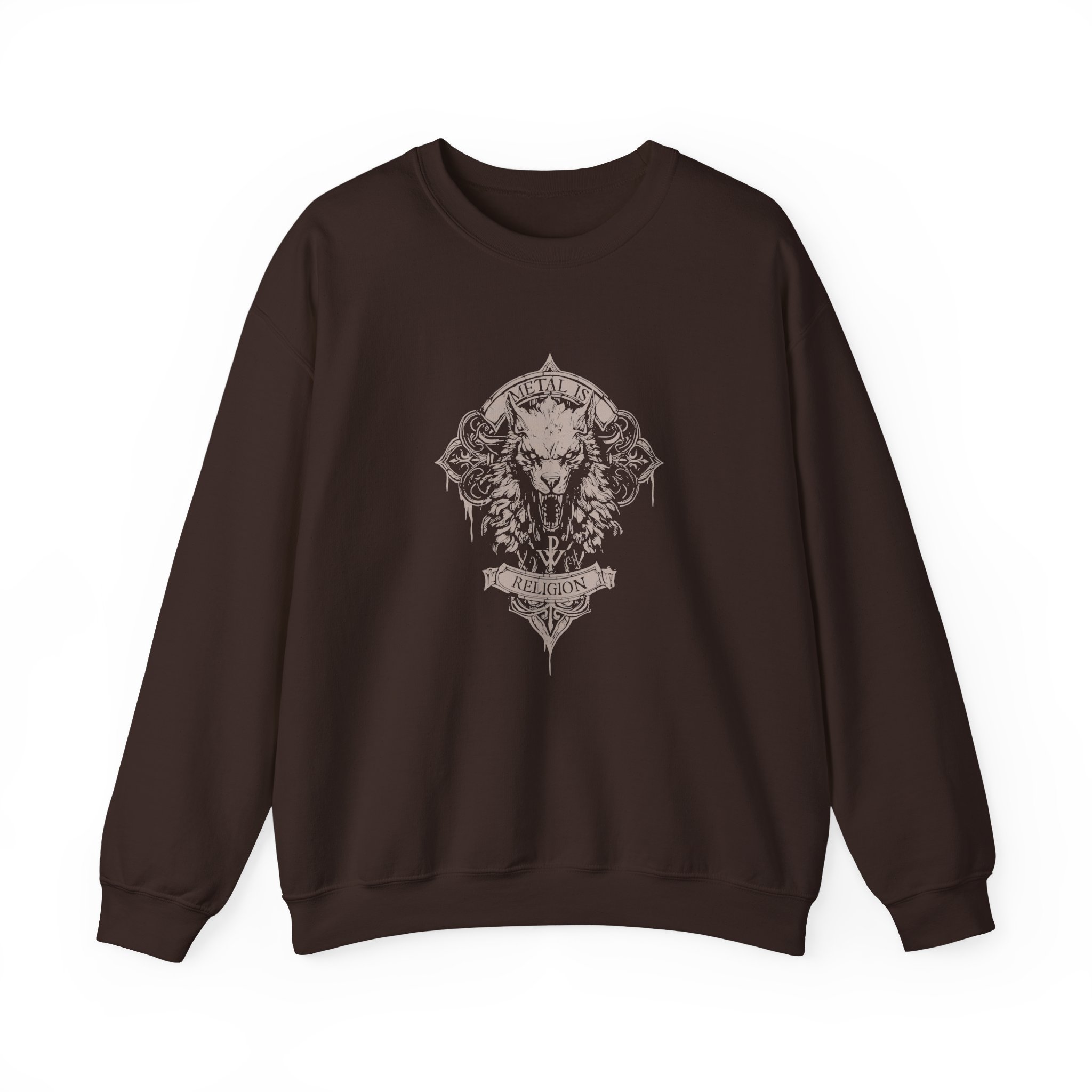 Powerwolf Wolfhead Unisex Heavy Blend™ Crewneck Sweatshirt - Image 7