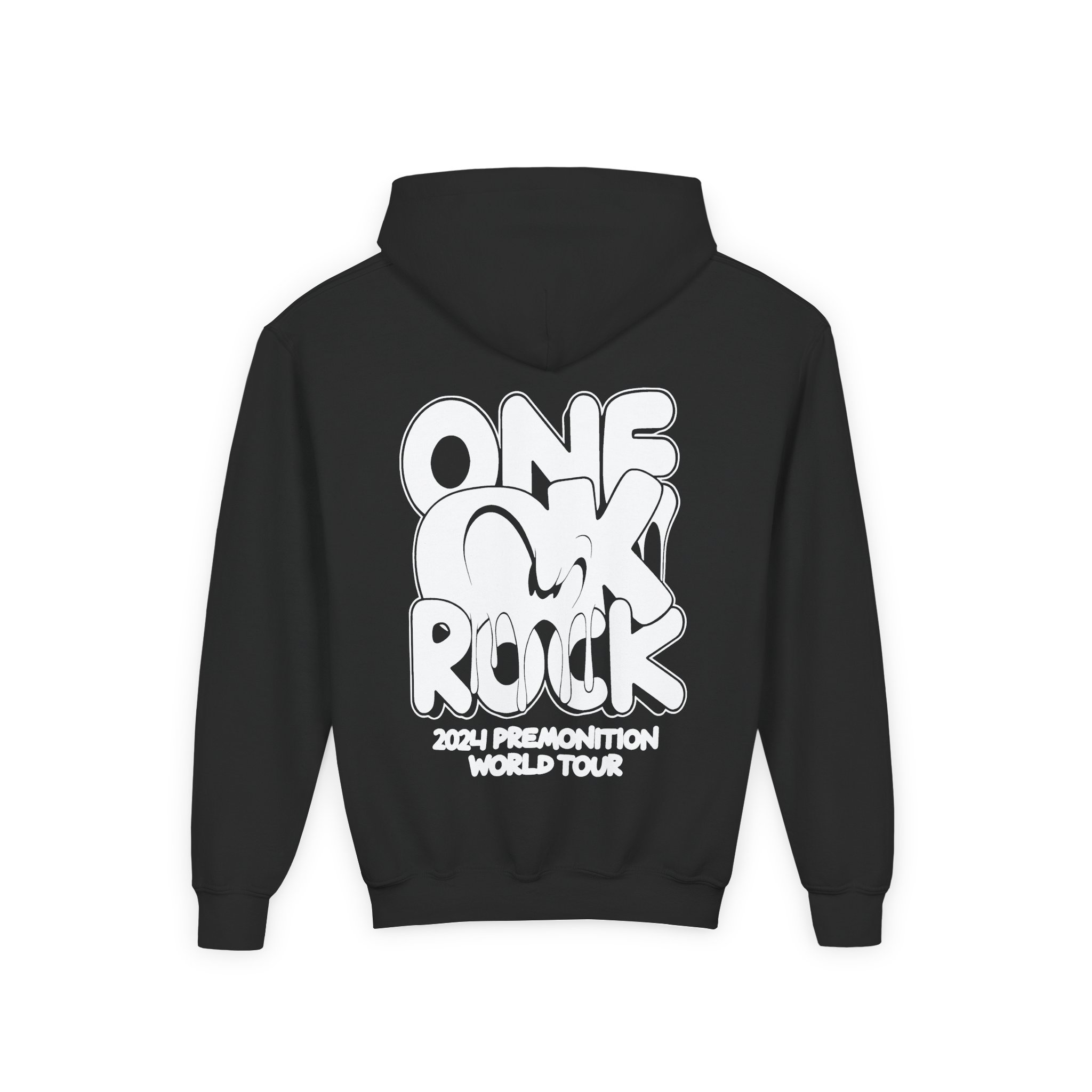 One Ok Rock Premonition World Tour Youth Heavy Blend Hooded Sweatshirt - Image 2