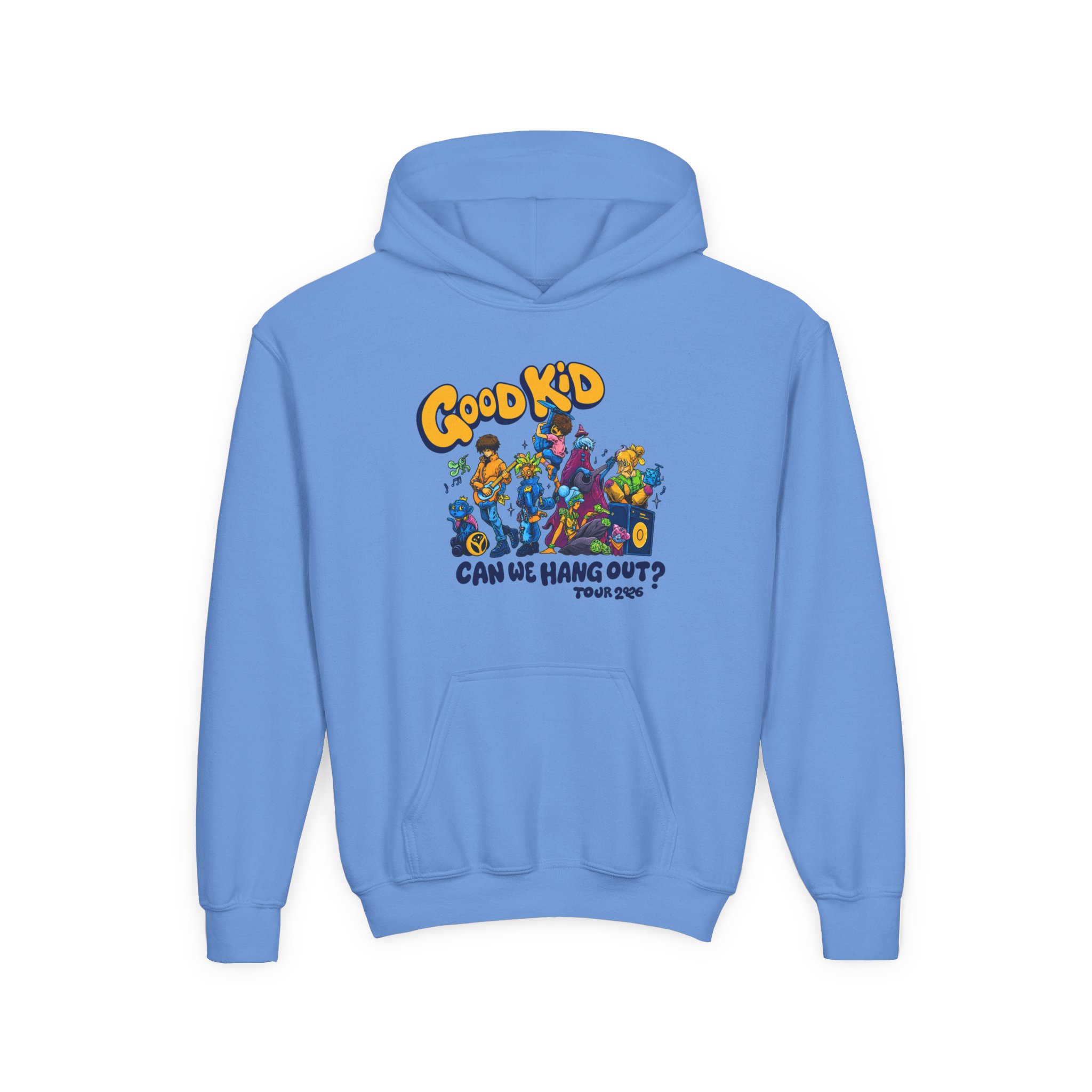 Good Kid Can We Hang Out Youth Heavy Blend Hooded Sweatshirt - Image 5
