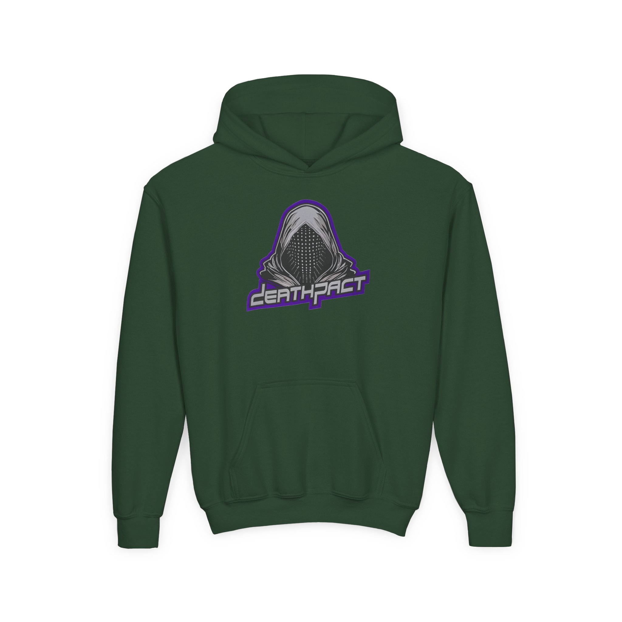 Deathpact From Darkness xx Comes Light Youth Heavy Blend Hooded Sweatshirt - Image 5