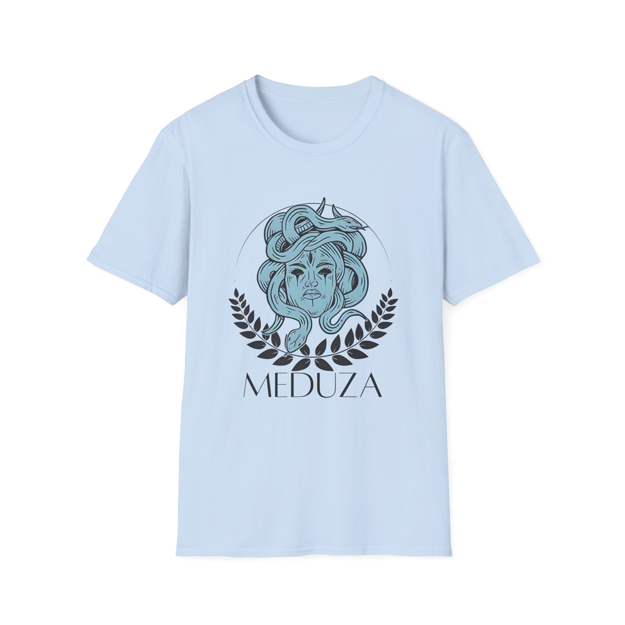 Meduza Head Fleece Unisex Softstyle T-Shirt - Image 11