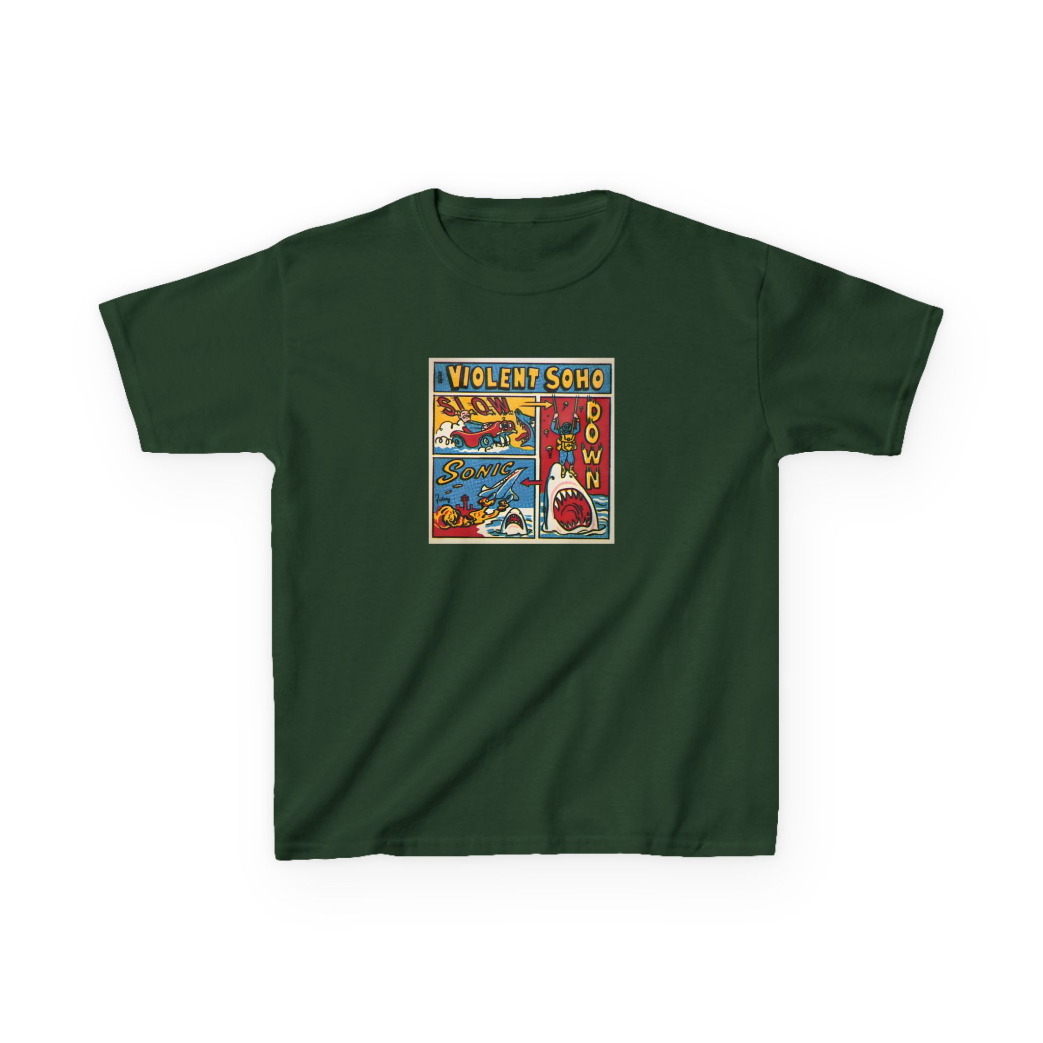 Violent Soho Slow Down Sonic Kids Heavy Cotton™ Tee - Image 9