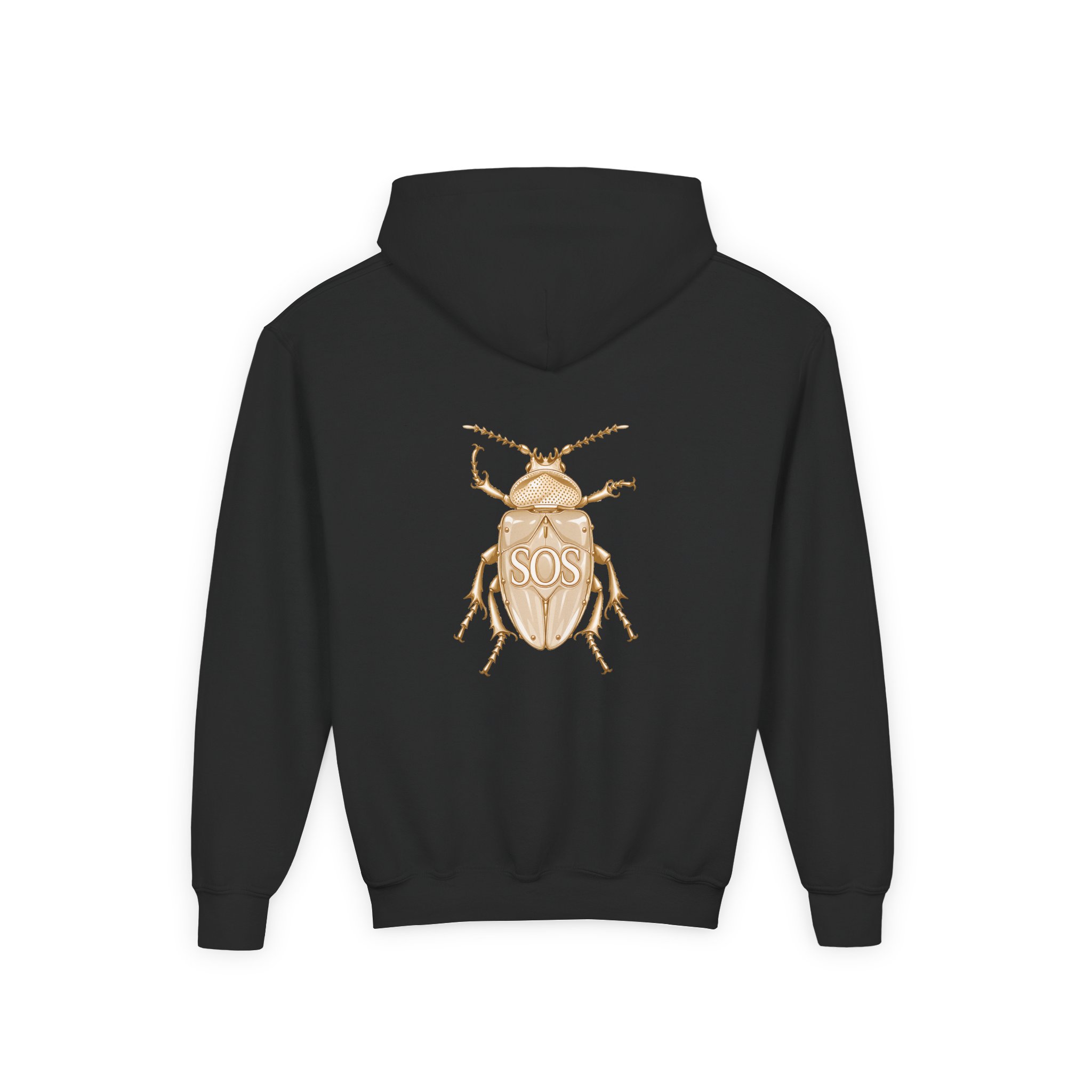 Sza Sos Deluxe Beetle Youth Heavy Blend Hooded Sweatshirt - Image 2