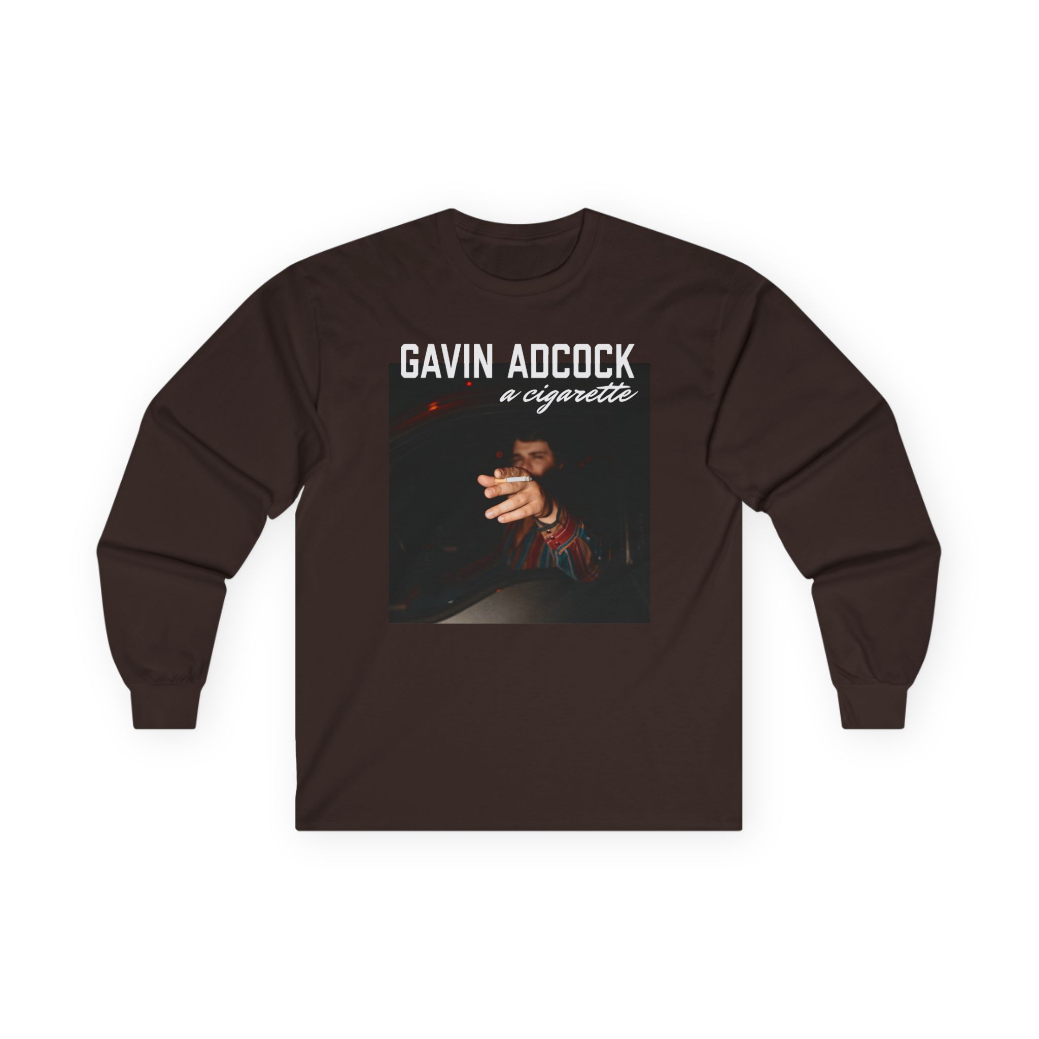 Gavin Adcock a Cigarette Black Photo Unisex Ultra Cotton Long Sleeve Tee - Image 3