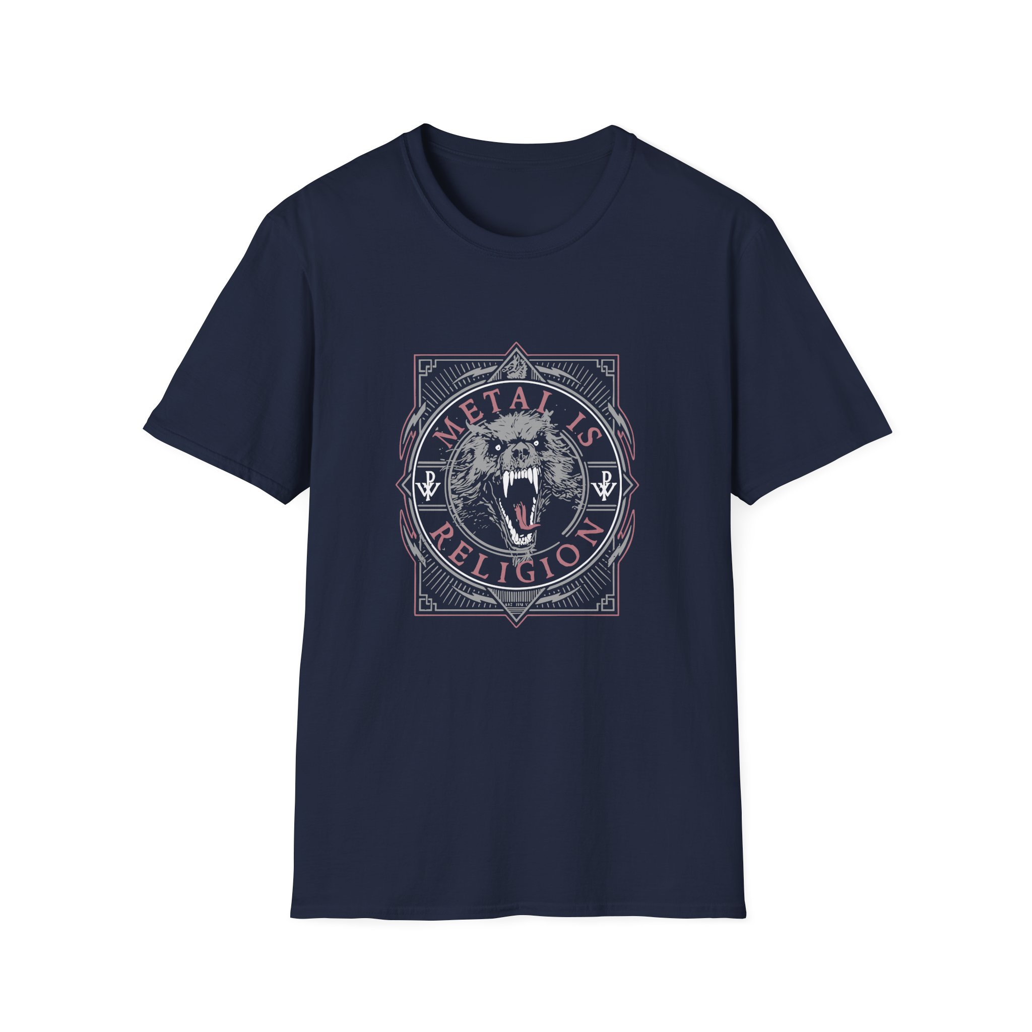 Powerwolf Metal Circle Unisex Softstyle T-Shirt - Image 9