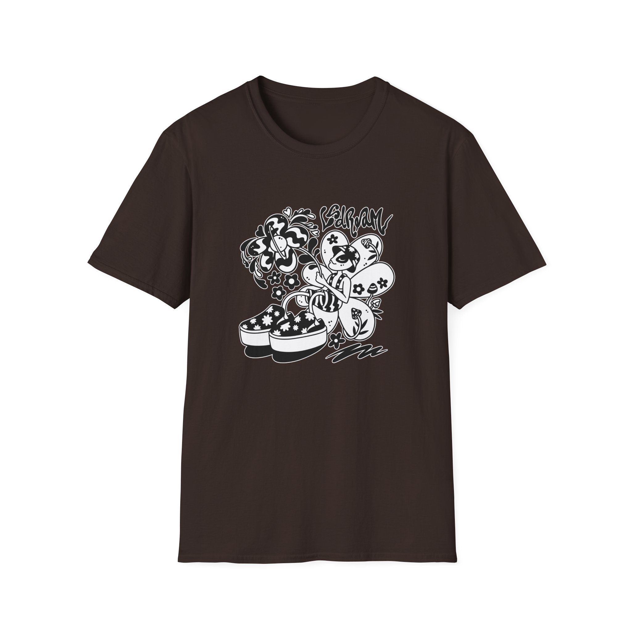 Lsdream Intergalactic Bloom Unisex Softstyle T-Shirt - Image 3