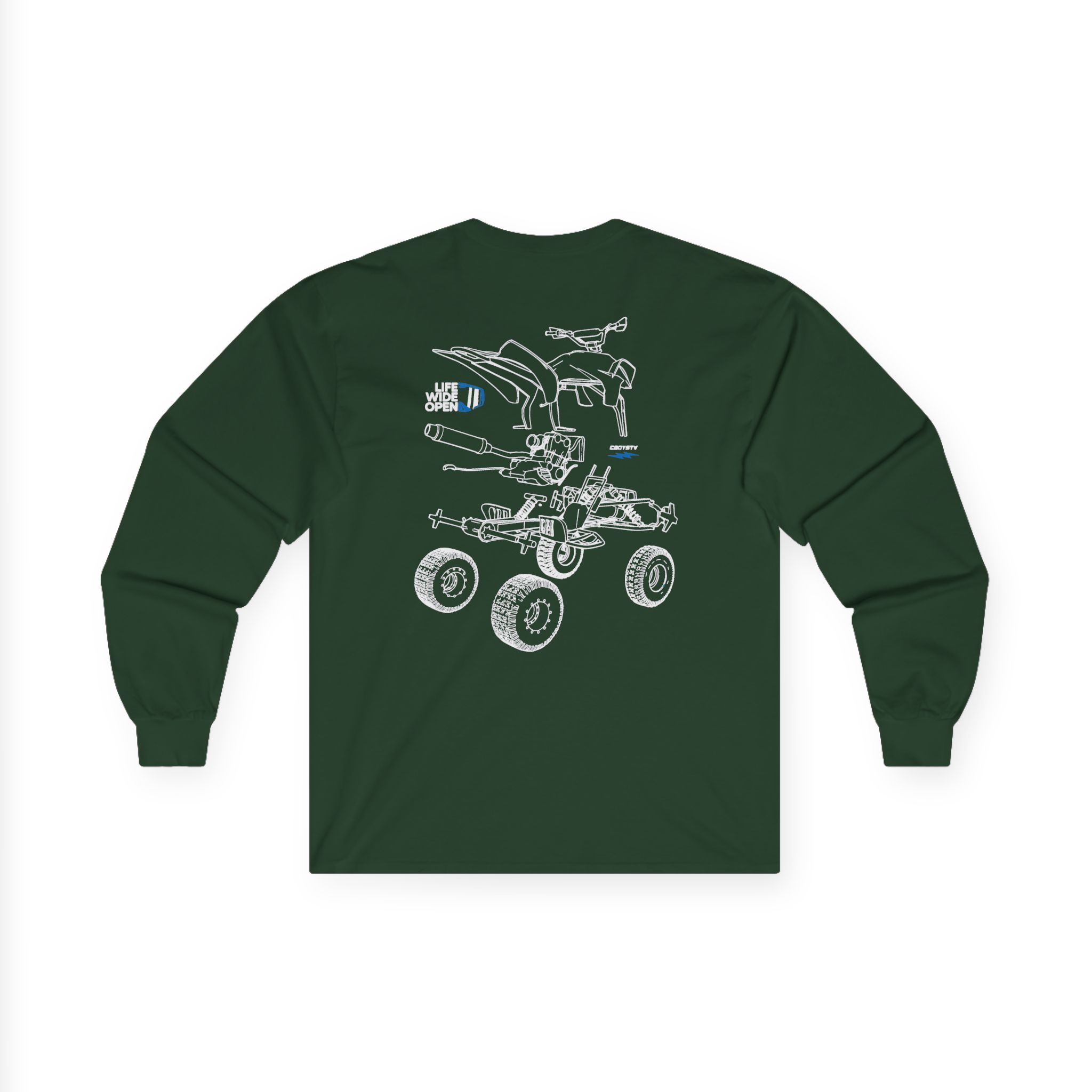 Cboystv Quad Blowup Unisex Ultra Cotton Long Sleeve Tee - Image 8