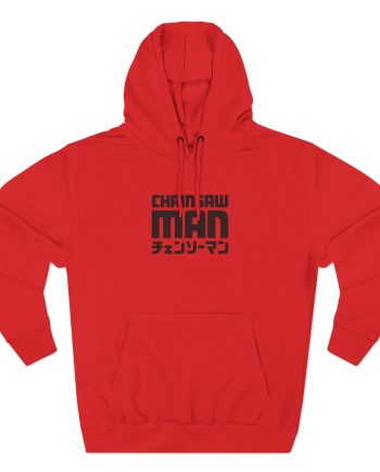 Chainsaw Man Bordeaux Smile Three-Panel Fleece Hoodie