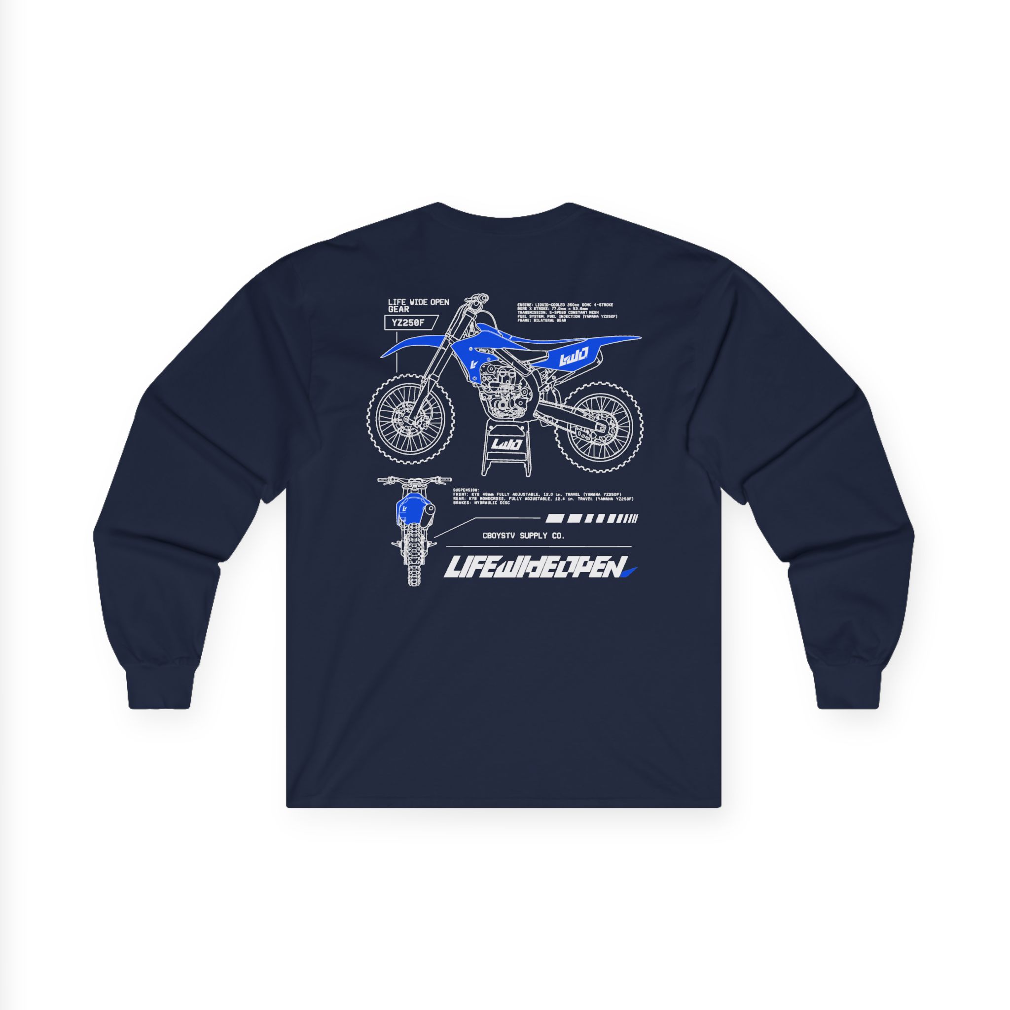 Cboystv Yamaha Spec Unisex Ultra Cotton Long Sleeve Tee - Image 12