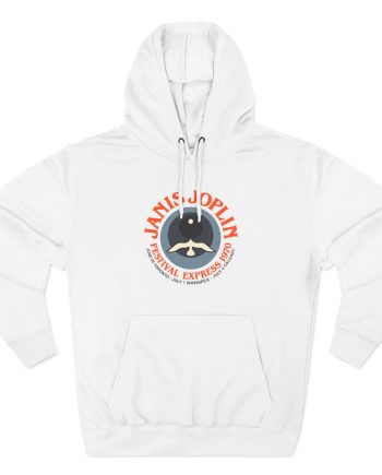 Janis Joplin Festival Express 1970 Three-Panel Fleece Hoodie