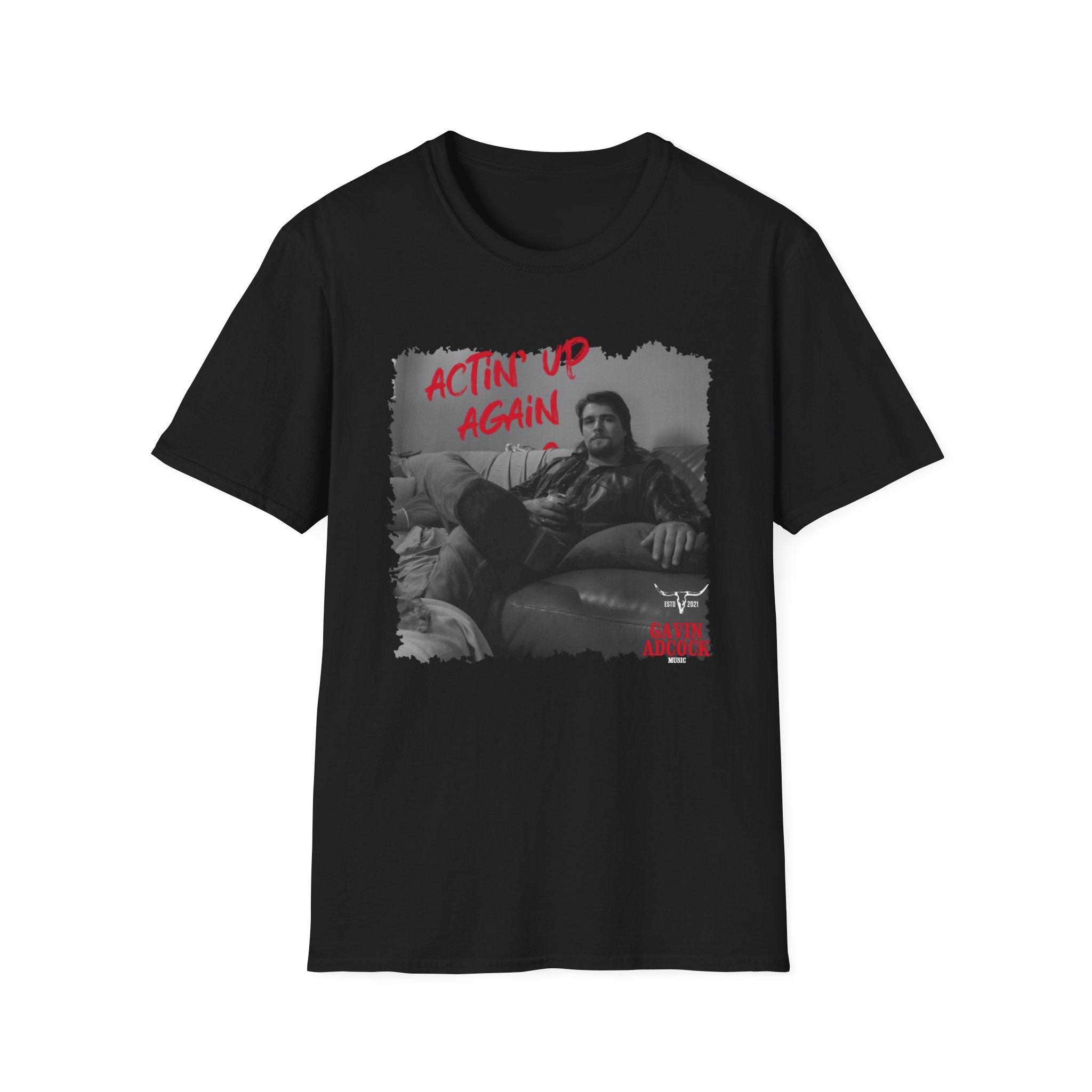 Gavin Adcock Actin' Up Again Album Unisex Softstyle T-Shirt