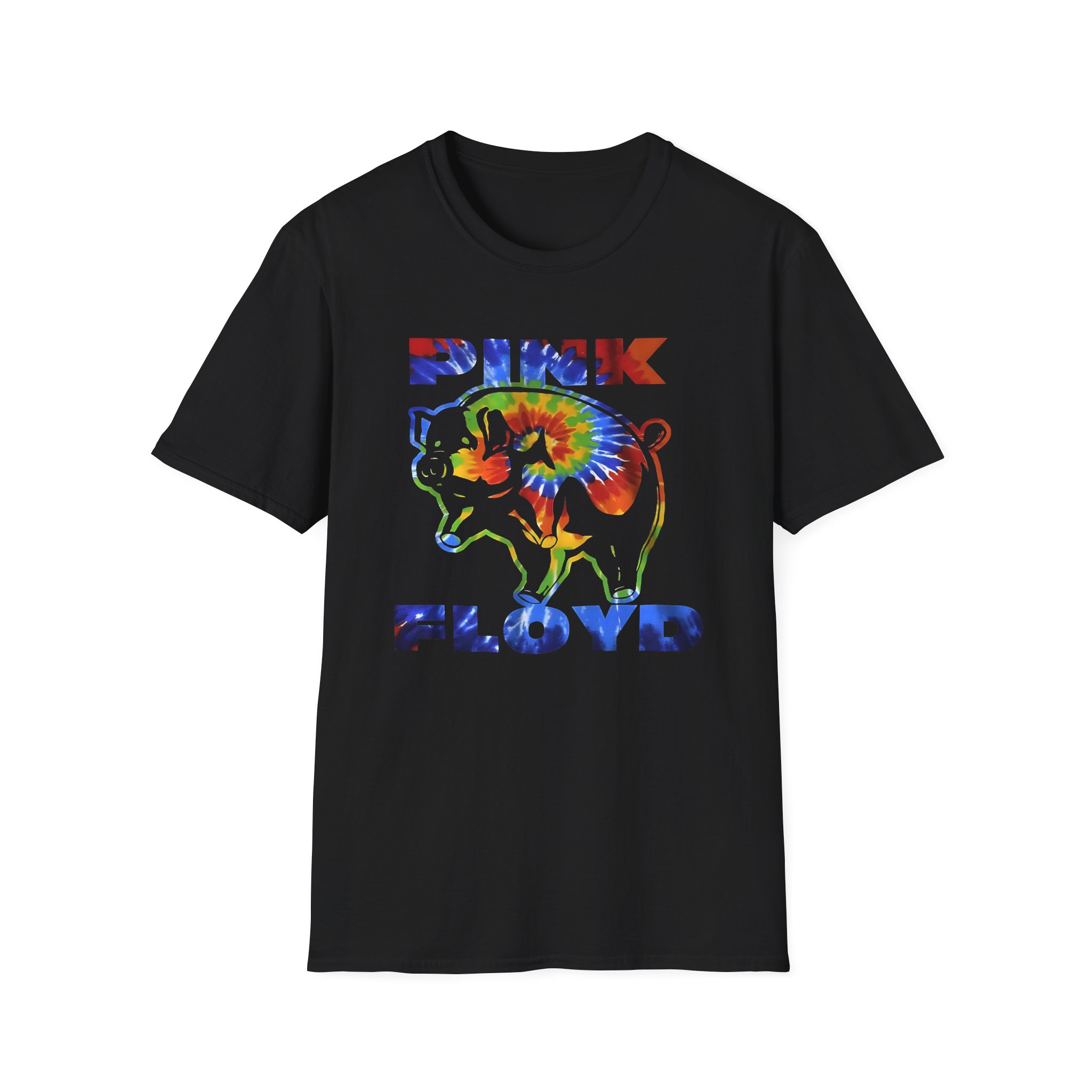 Pink Floyd Psychedelic Pig Unisex Softstyle T-Shirt