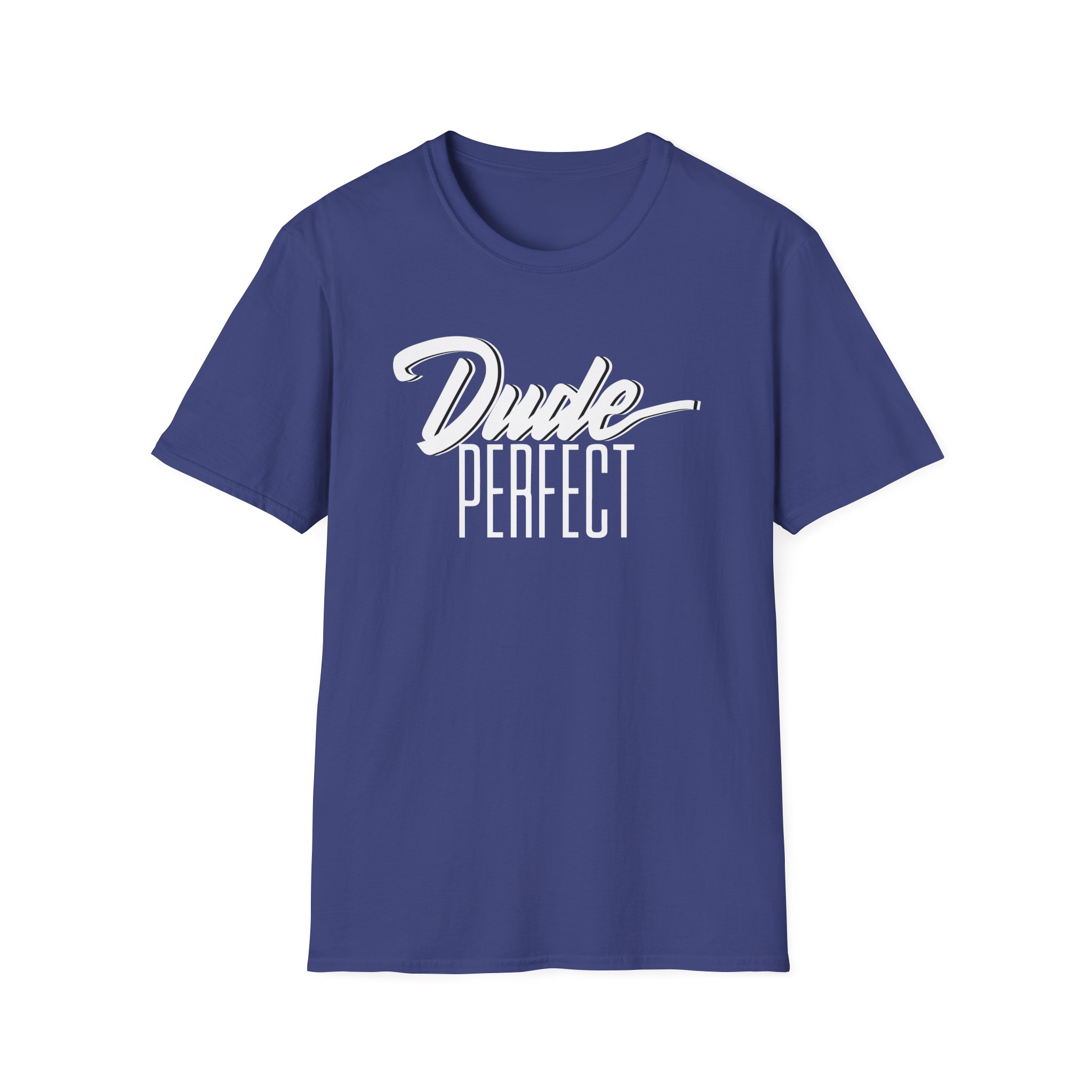 Dude Perfect Dude Script Unisex Softstyle T-Shirt - Image 11