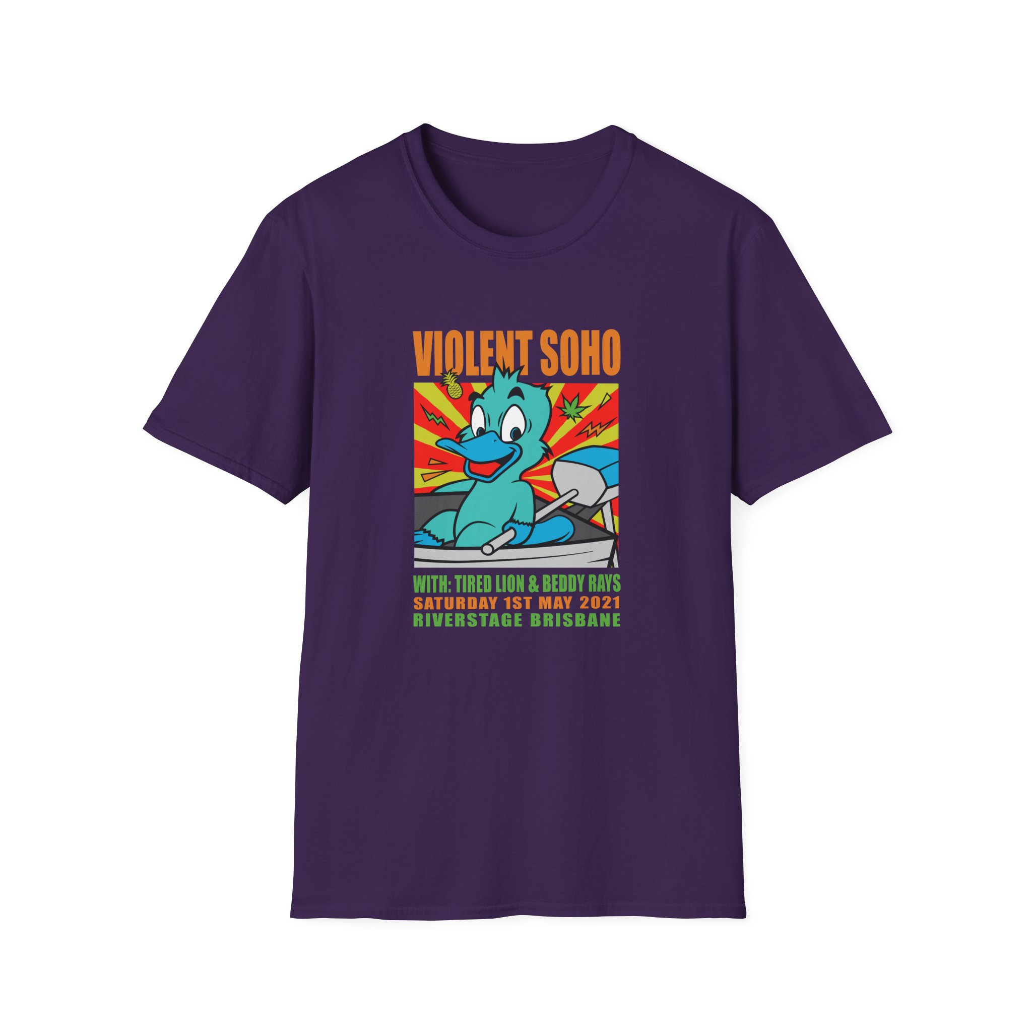 Violent Soho Event Poster Unisex Softstyle T-Shirt - Image 23