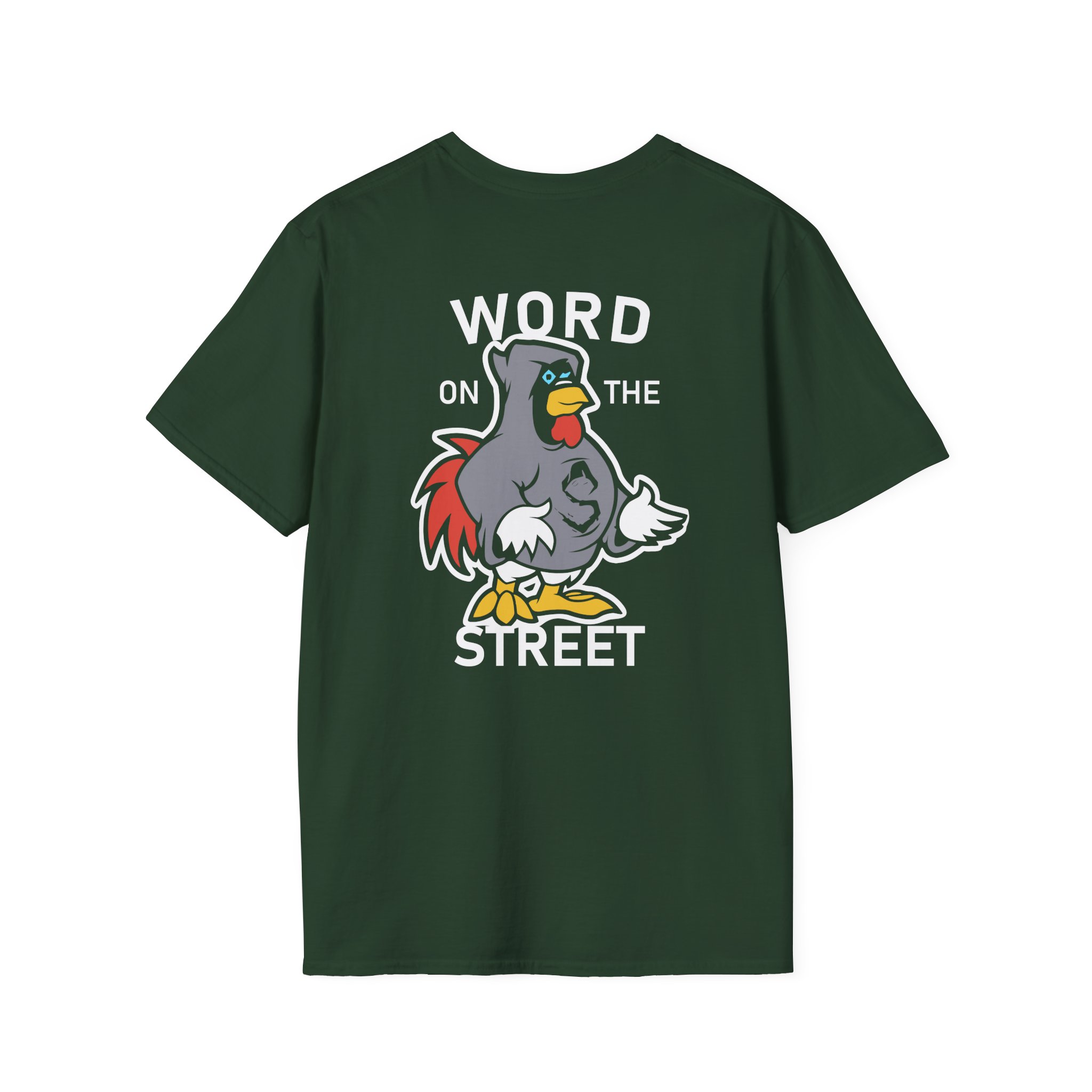 Shroud Chicken Word On The Street Unisex Softstyle T-Shirt - Image 10