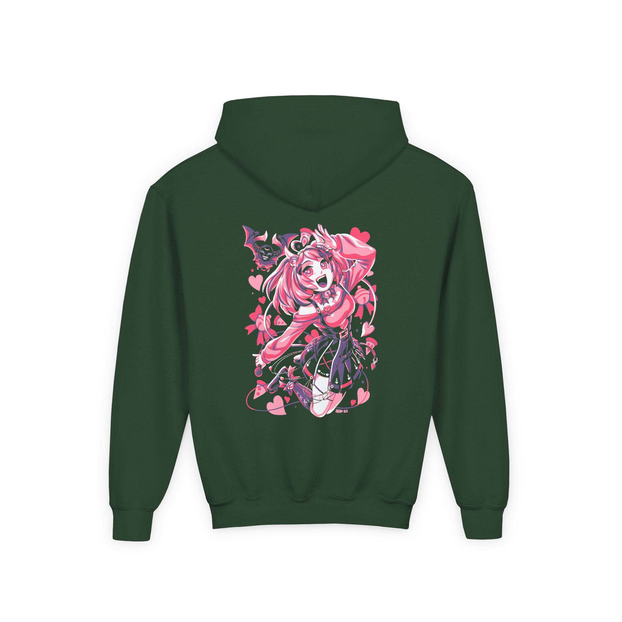 Ironmouse Anime Youth Heavy Blend Hooded Sweatshirt - Image 4