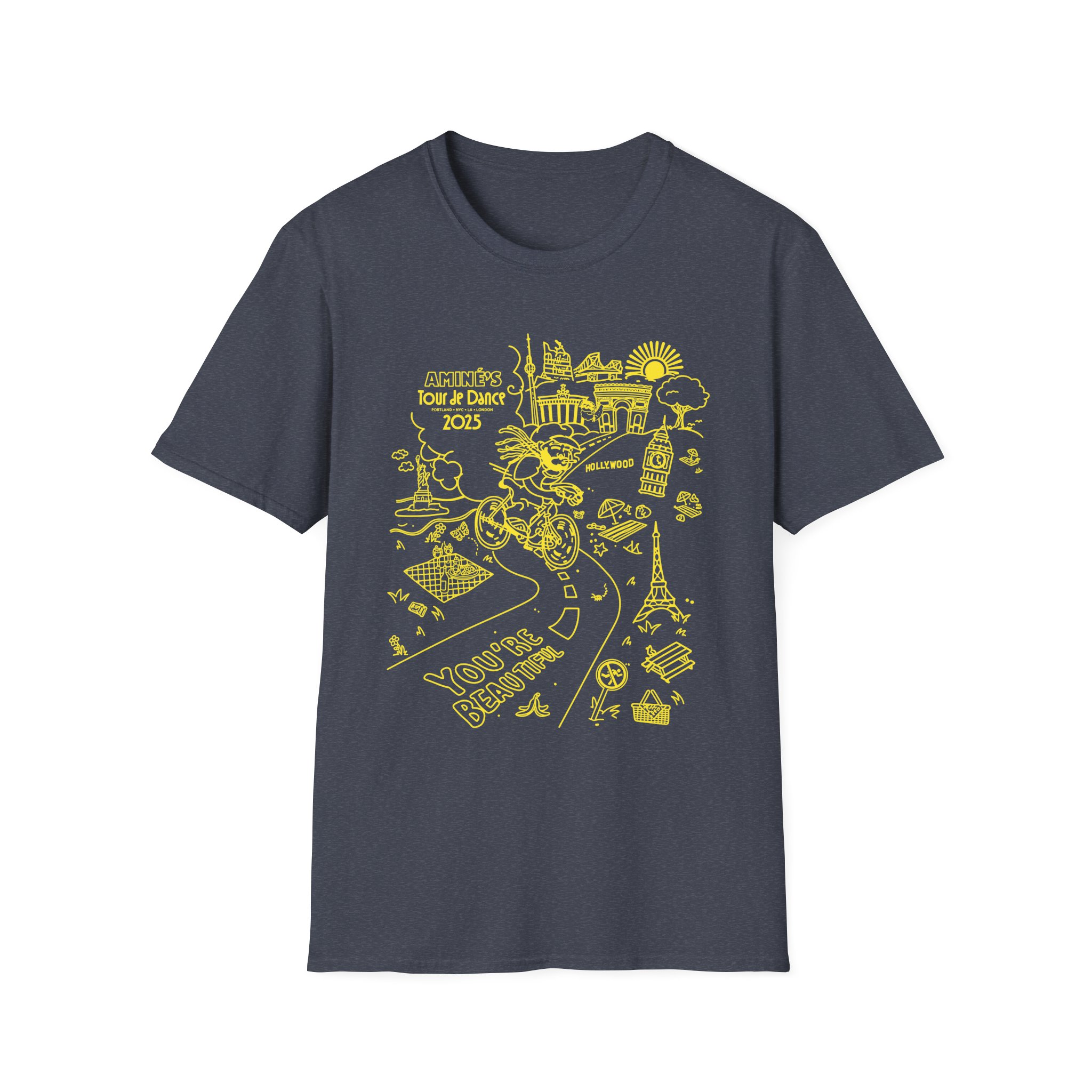 Aminé You're Beautiful Tour Unisex Softstyle T-Shirt - Image 19