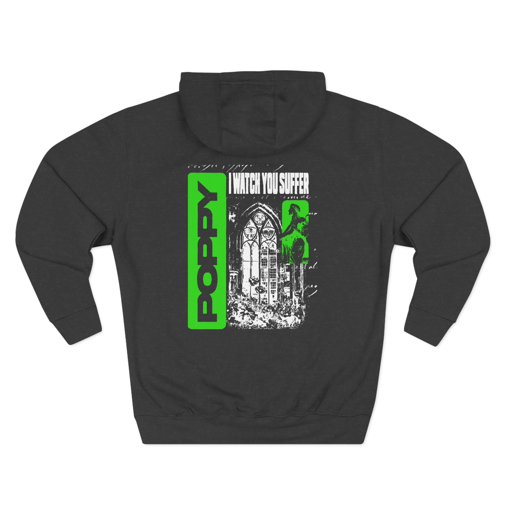 Poppy I Watch You Suffer Three-Panel Fleece Hoodie - Image 2