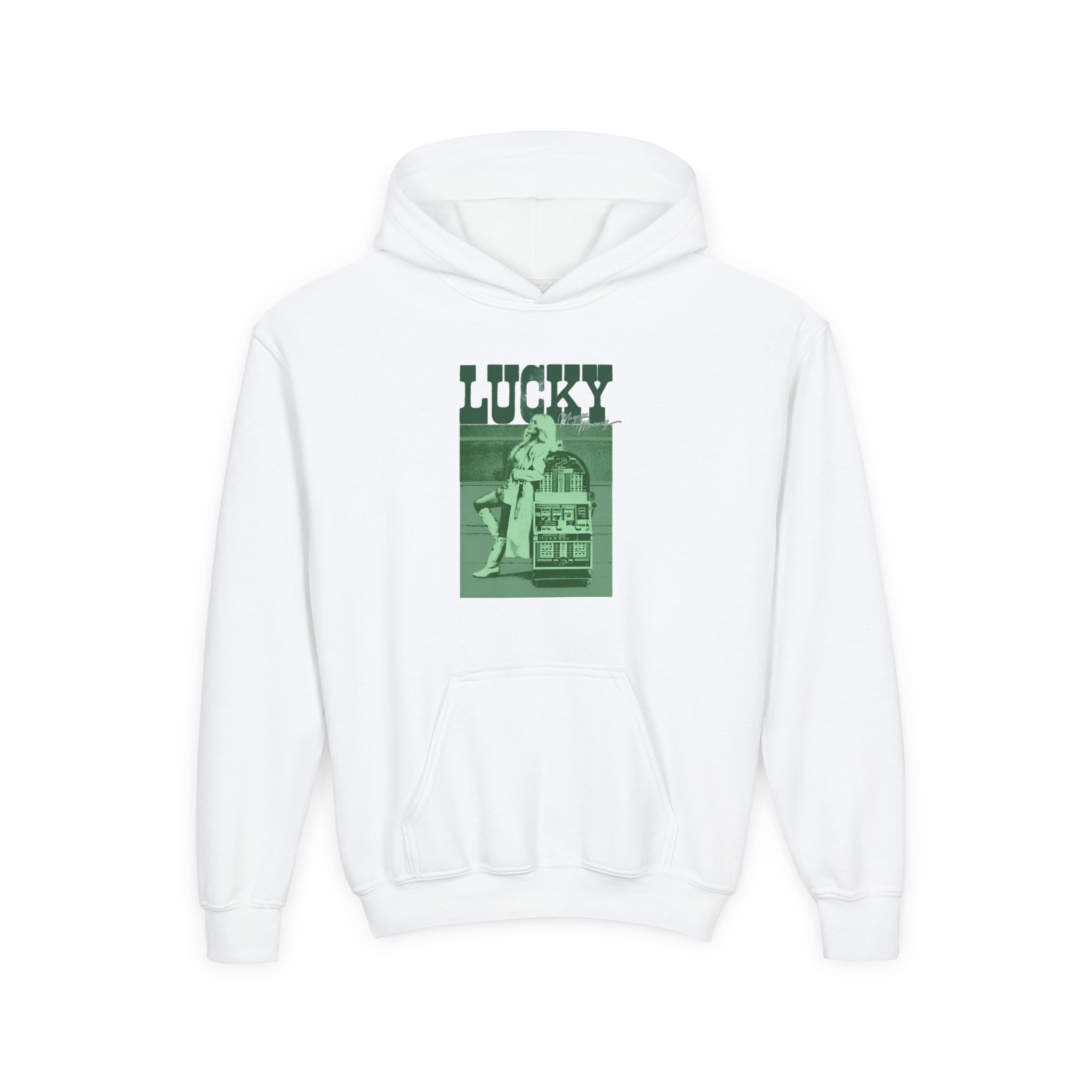 Megan Moroney Lucky Portrait Youth Heavy Blend Hooded Sweatshirt