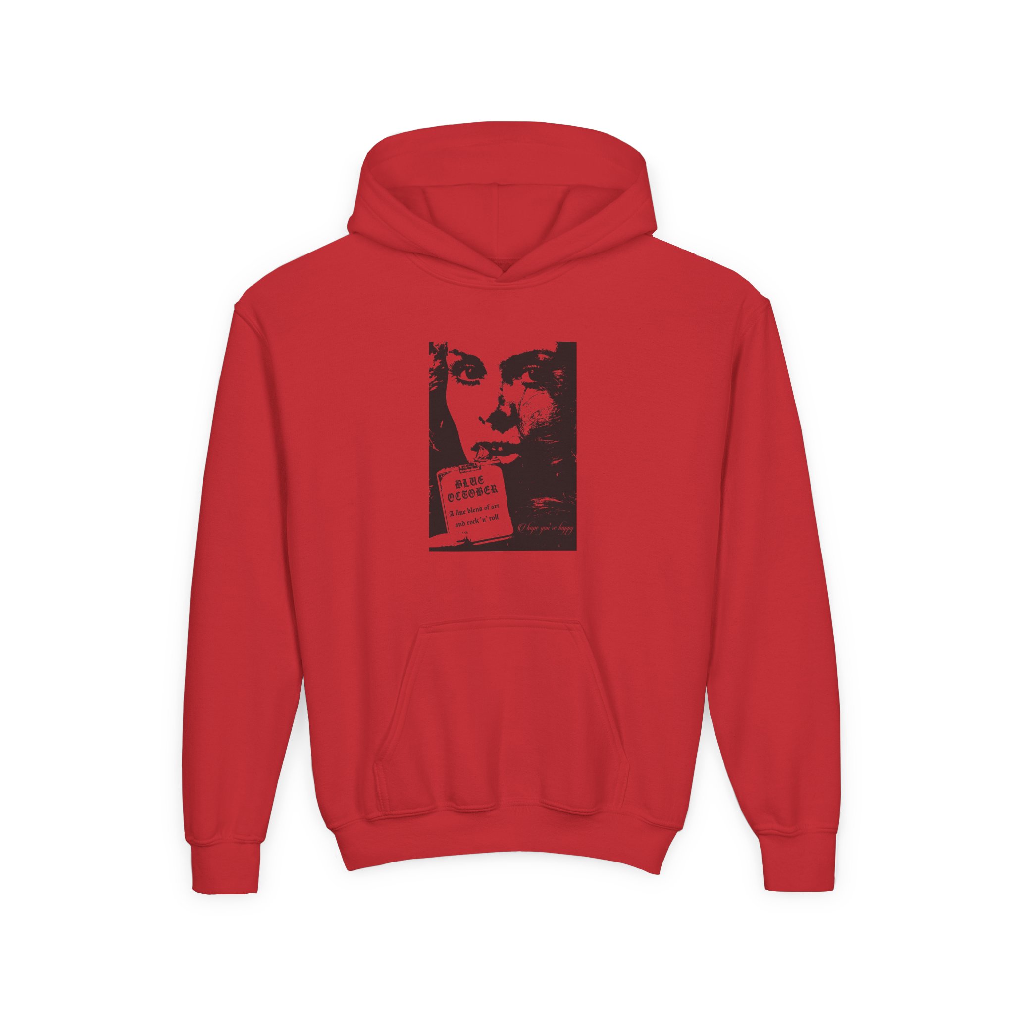 Blue October a Fine Blend Youth Heavy Blend Hooded Sweatshirt