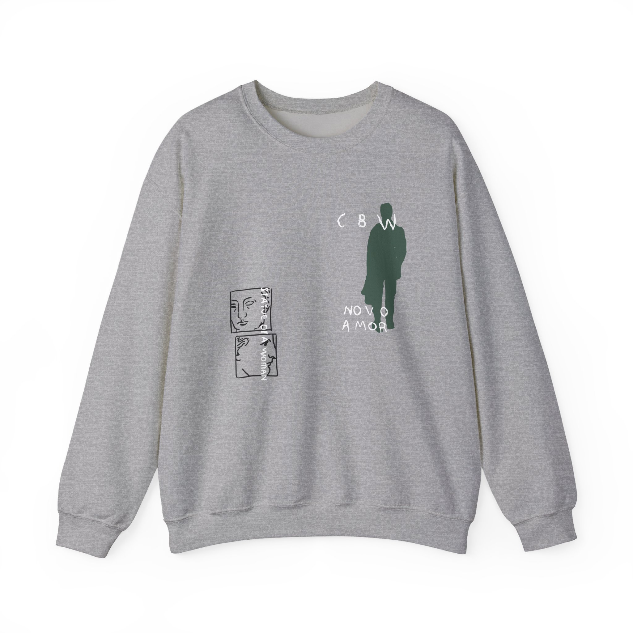 Novo Amor Statue Unisex Heavy Blend™ Crewneck Sweatshirt