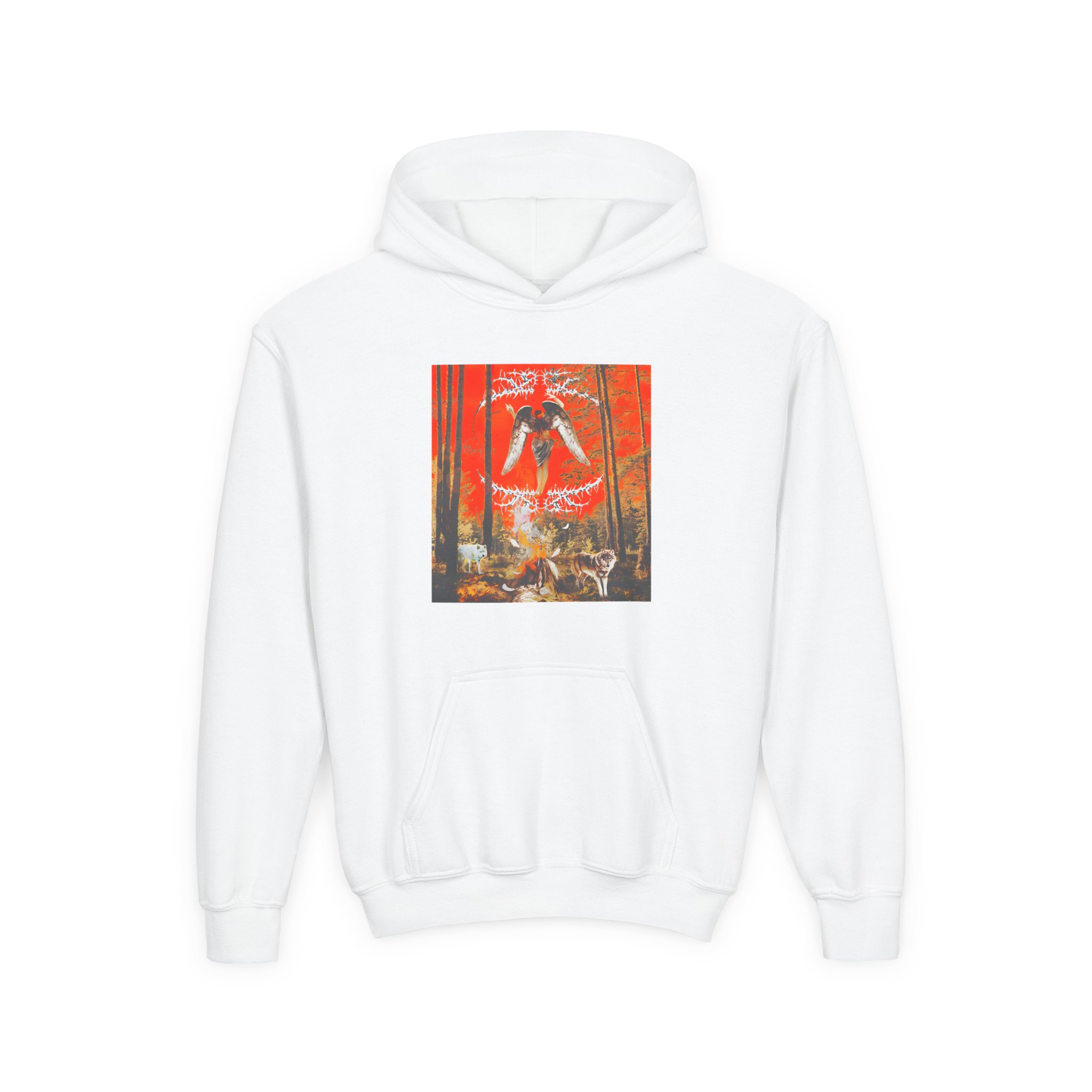 Knocked Loose Upon Loss Wolves Youth Heavy Blend Hooded Sweatshirt