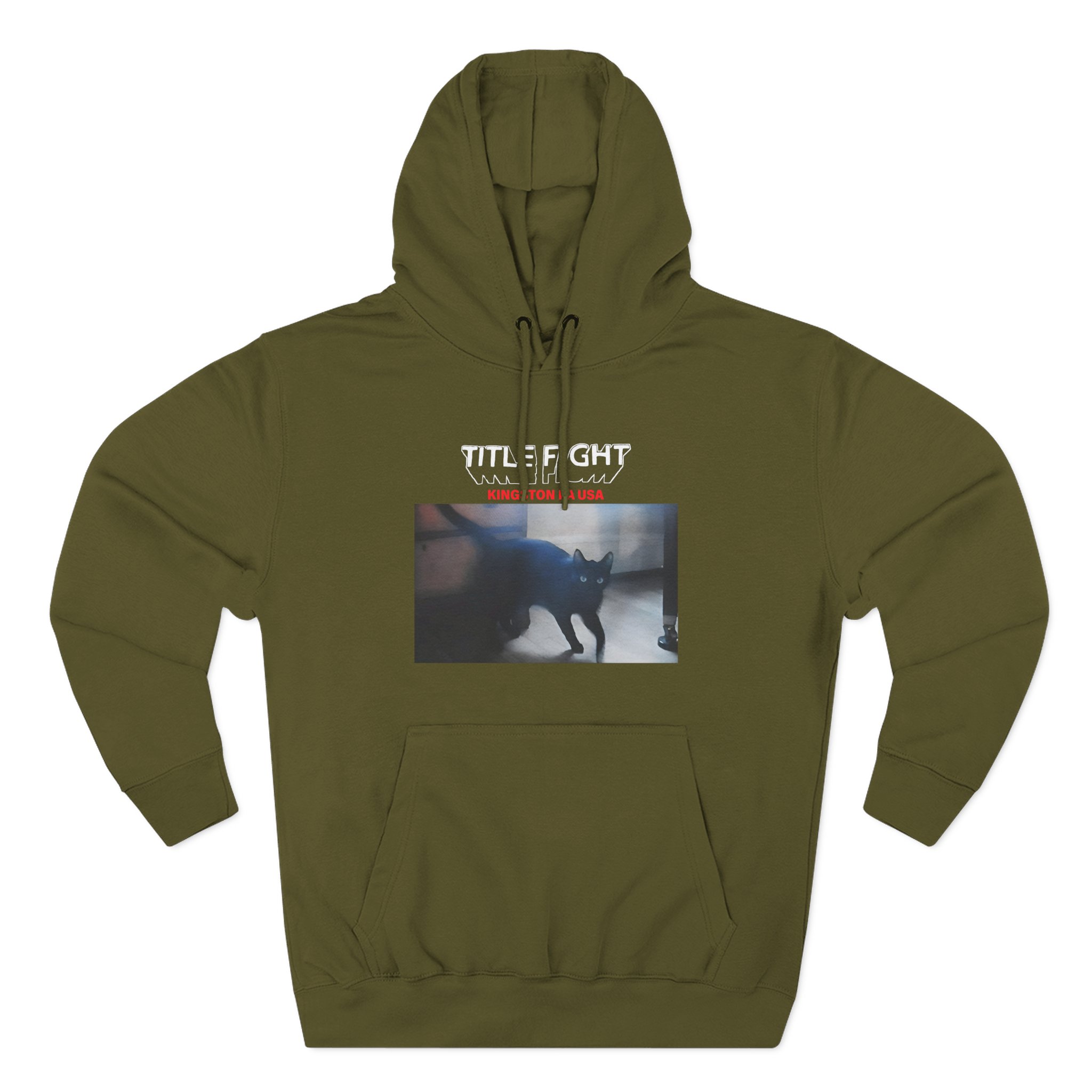 Cold Cuts Title Fight Kingston Cat Three-Panel Fleece Hoodie - Image 5