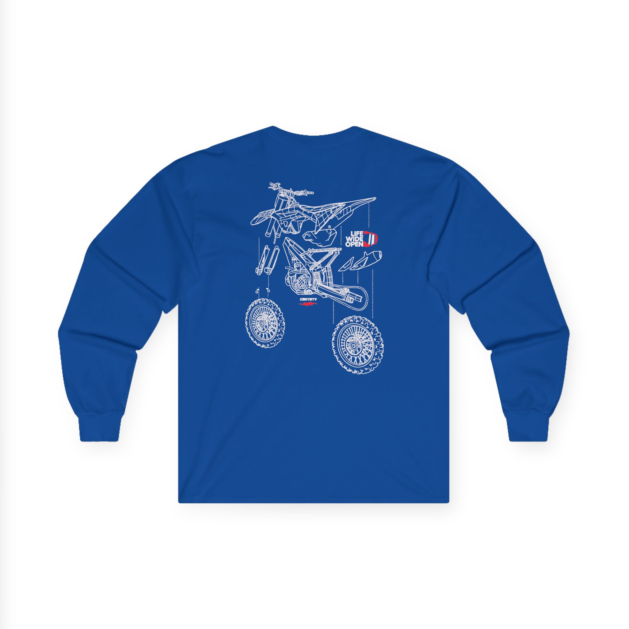 Cboystv Dirtbike Blowup Unisex Ultra Cotton Long Sleeve Tee - Image 12