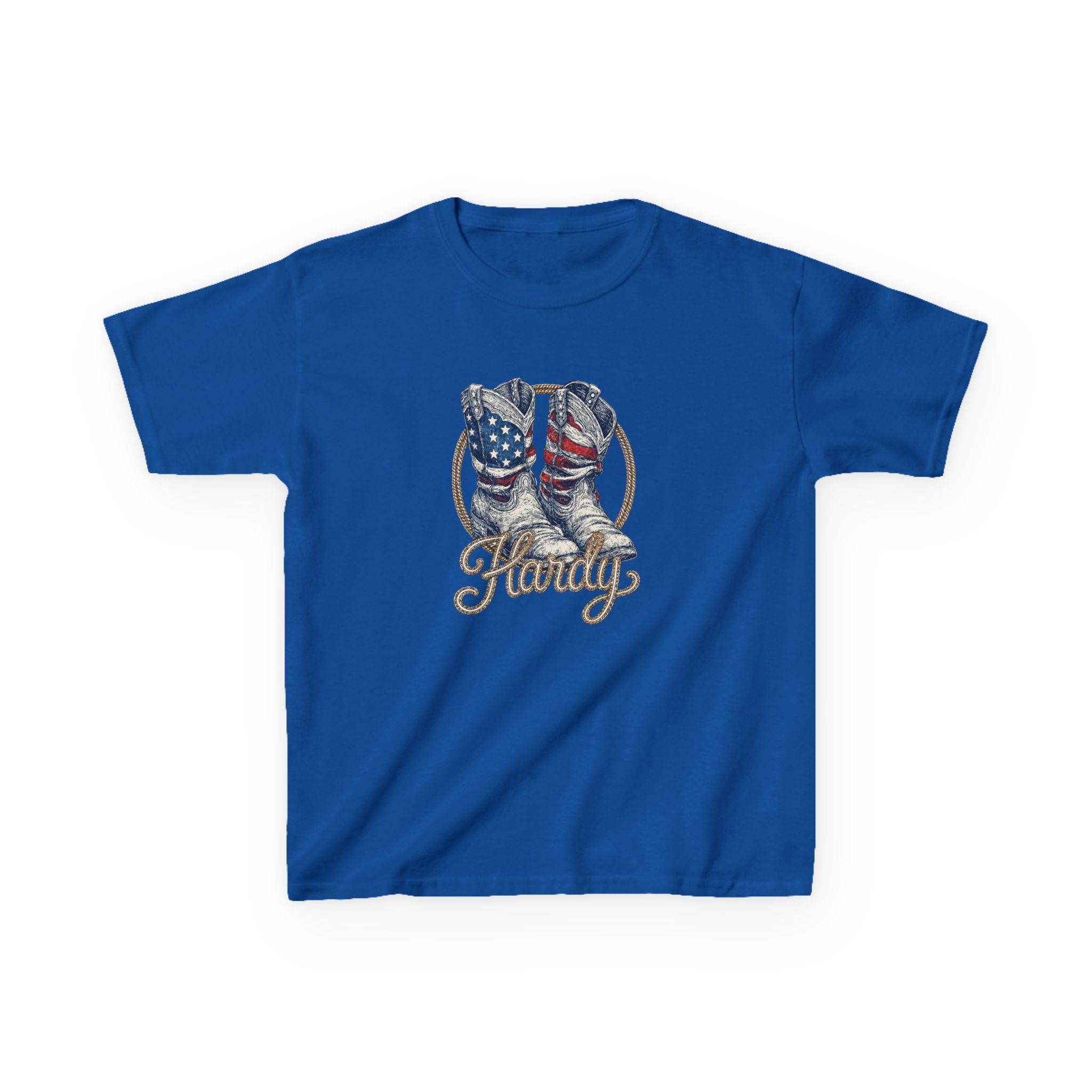 Hd Boots Americana Ringer Kids Heavy Cotton™ Tee - Image 21