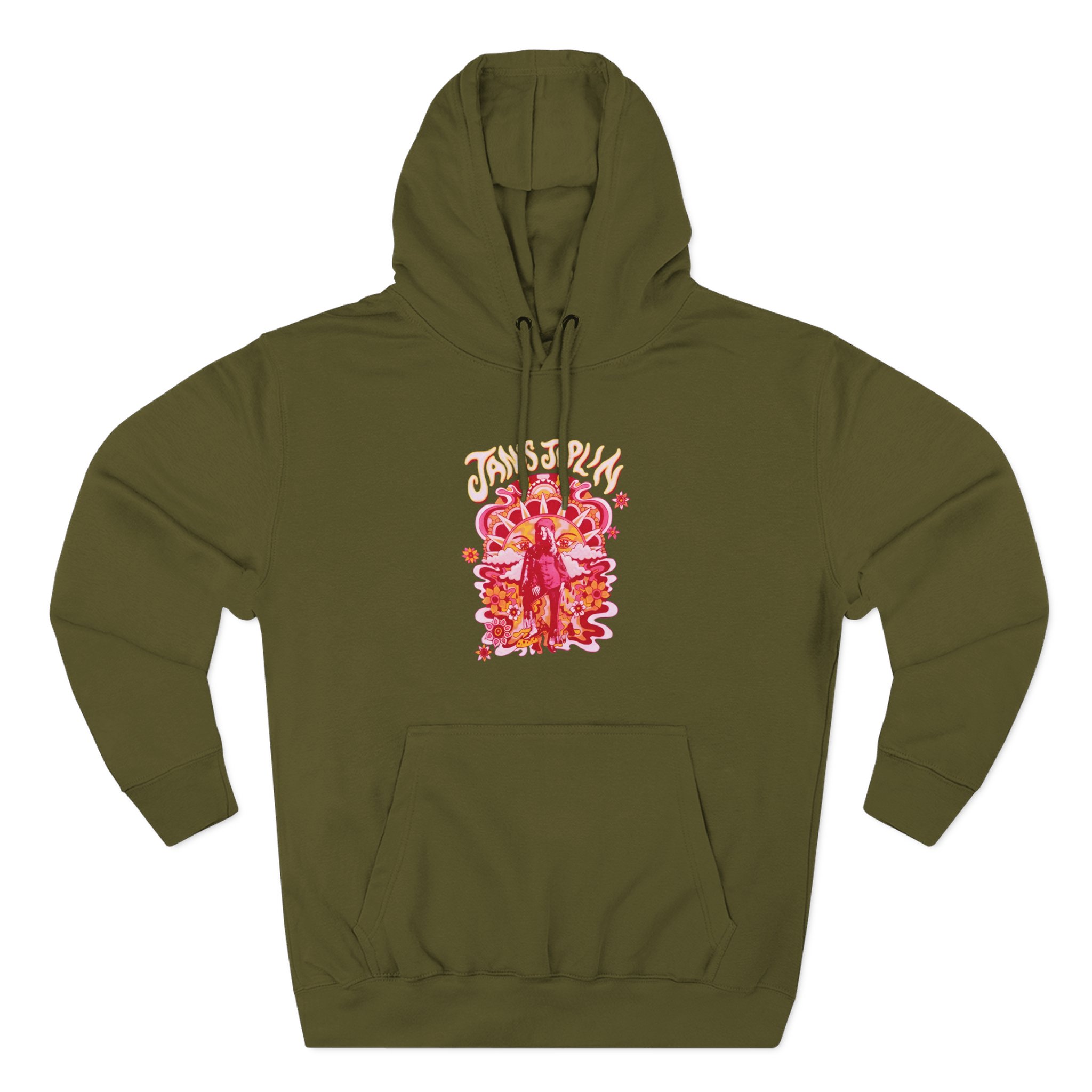 Janis Joplin Groovy Three-Panel Fleece Hoodie - Image 5