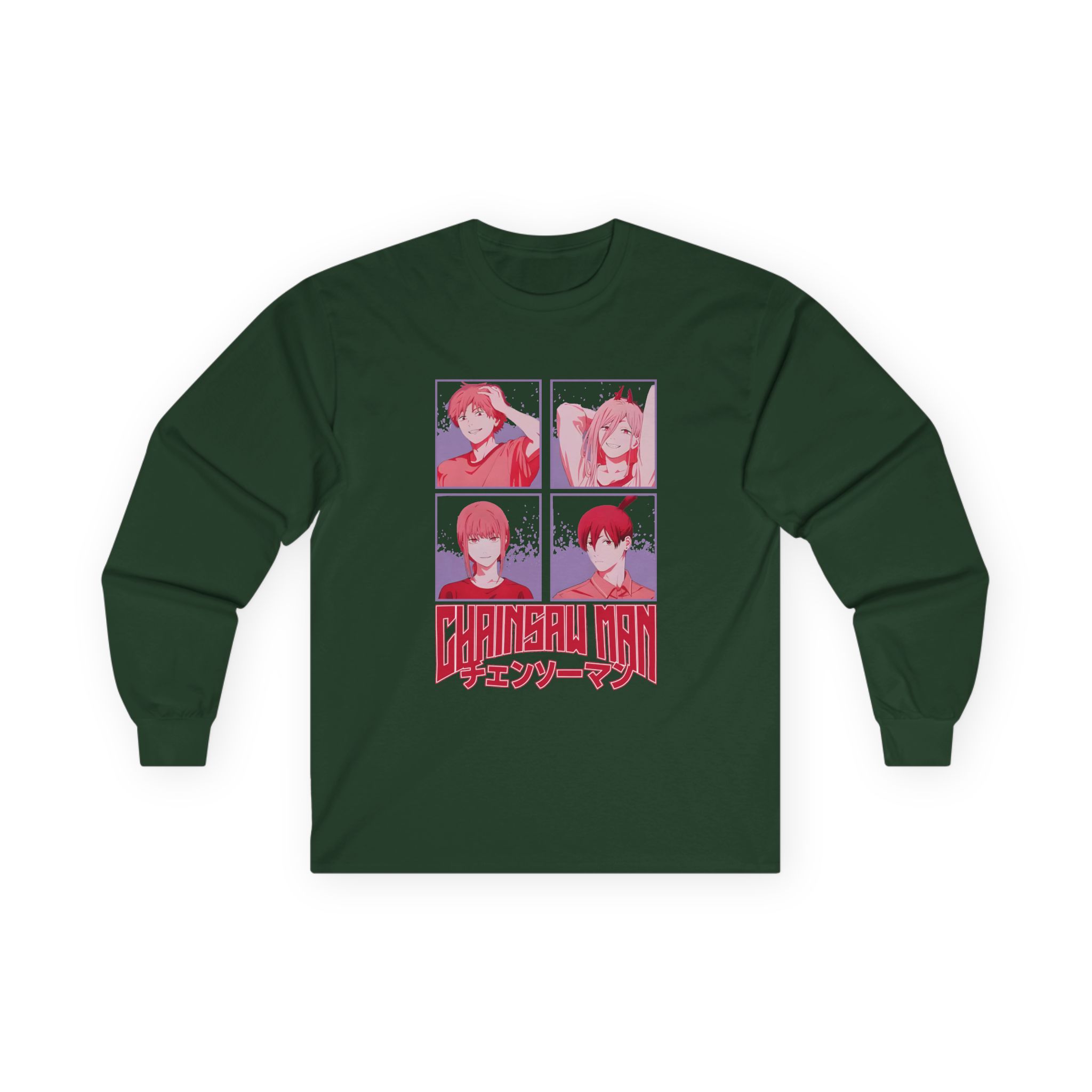 Chainsaw Man Tonal Group Unisex Ultra Cotton Long Sleeve Tee - Image 5