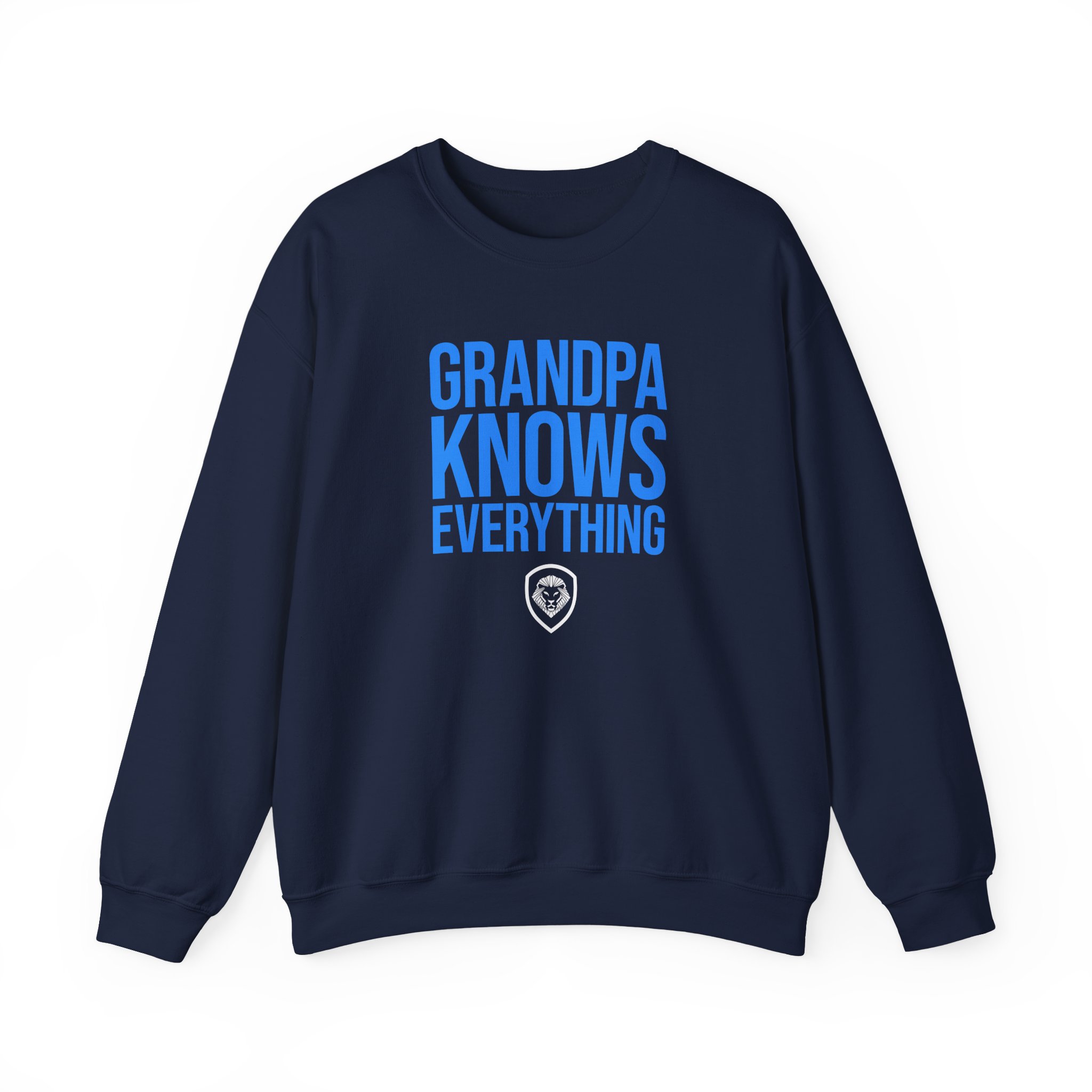 Valuetainment Grandpa Knows Everything Unisex Heavy Blend™ Crewneck Sweatshirt - Image 7