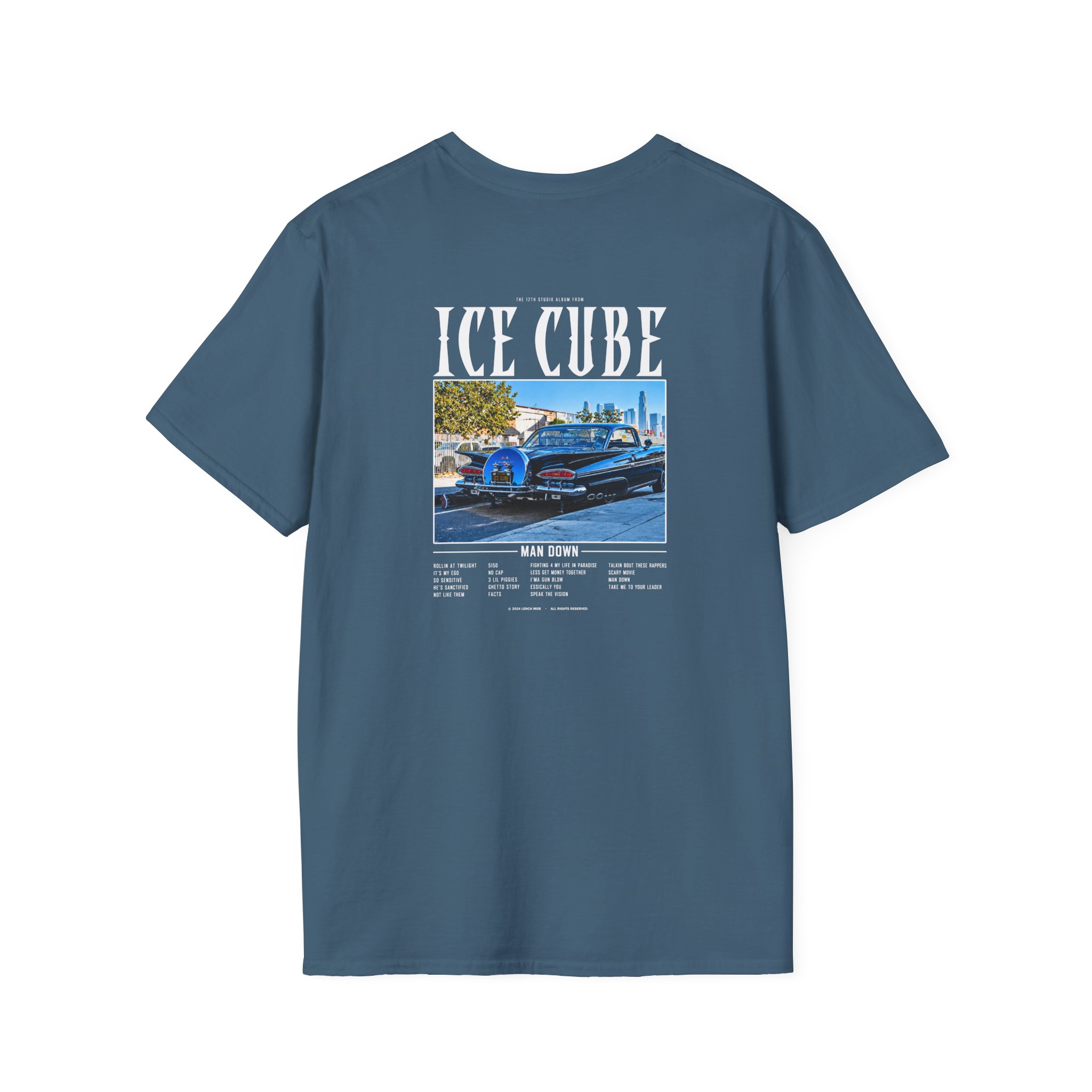Ice Cube Man Down Street Unisex Softstyle T-Shirt - Image 12