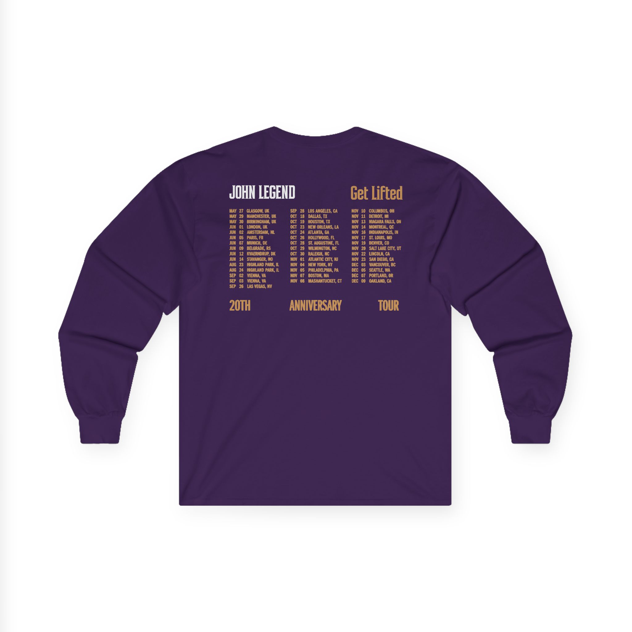John Legend Get Lifted Unisex Ultra Cotton Long Sleeve Tee - Image 8