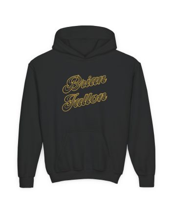 Brian Fallon Gold Text Youth Heavy Blend Hooded Sweatshirt