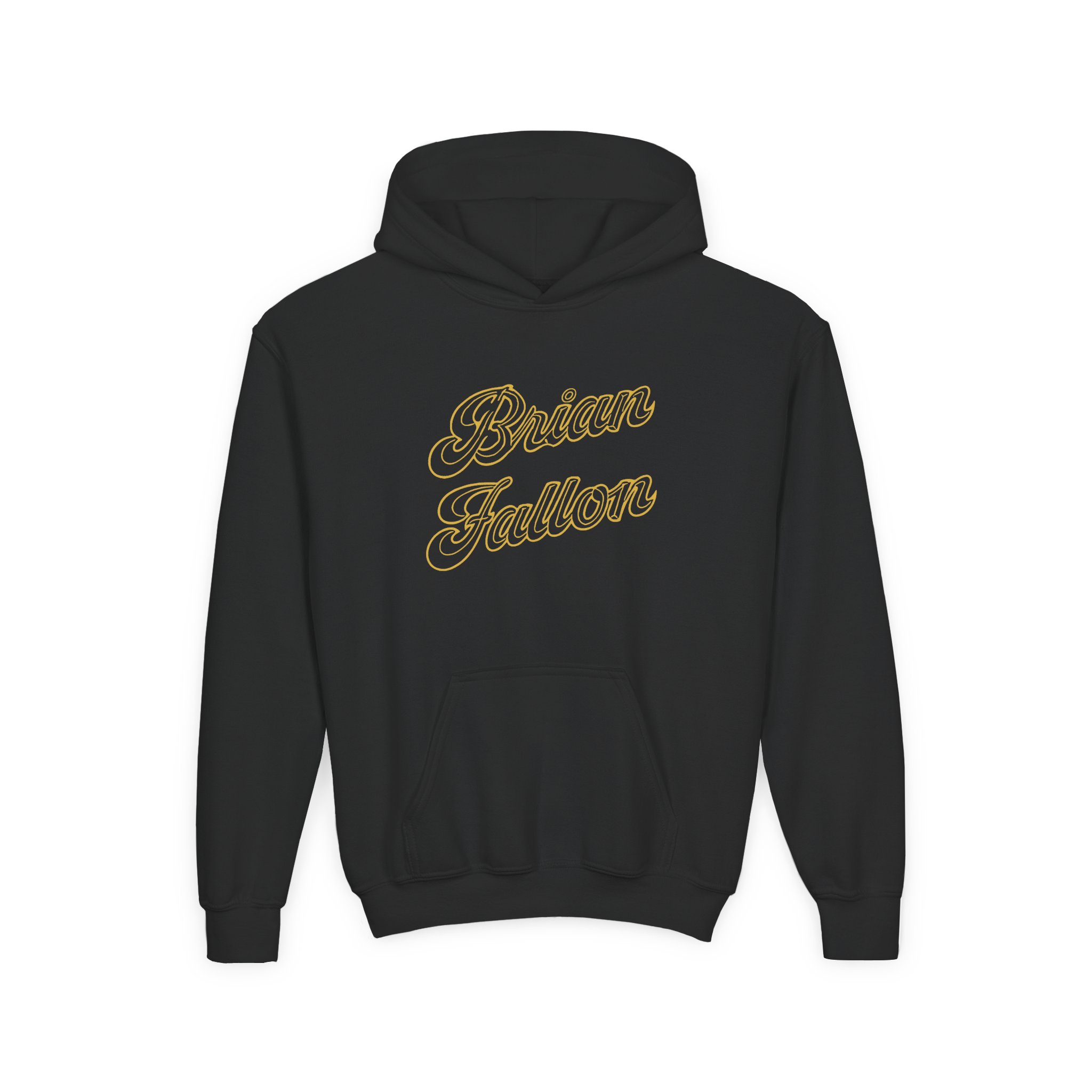 Brian Fallon Gold Text Youth Heavy Blend Hooded Sweatshirt