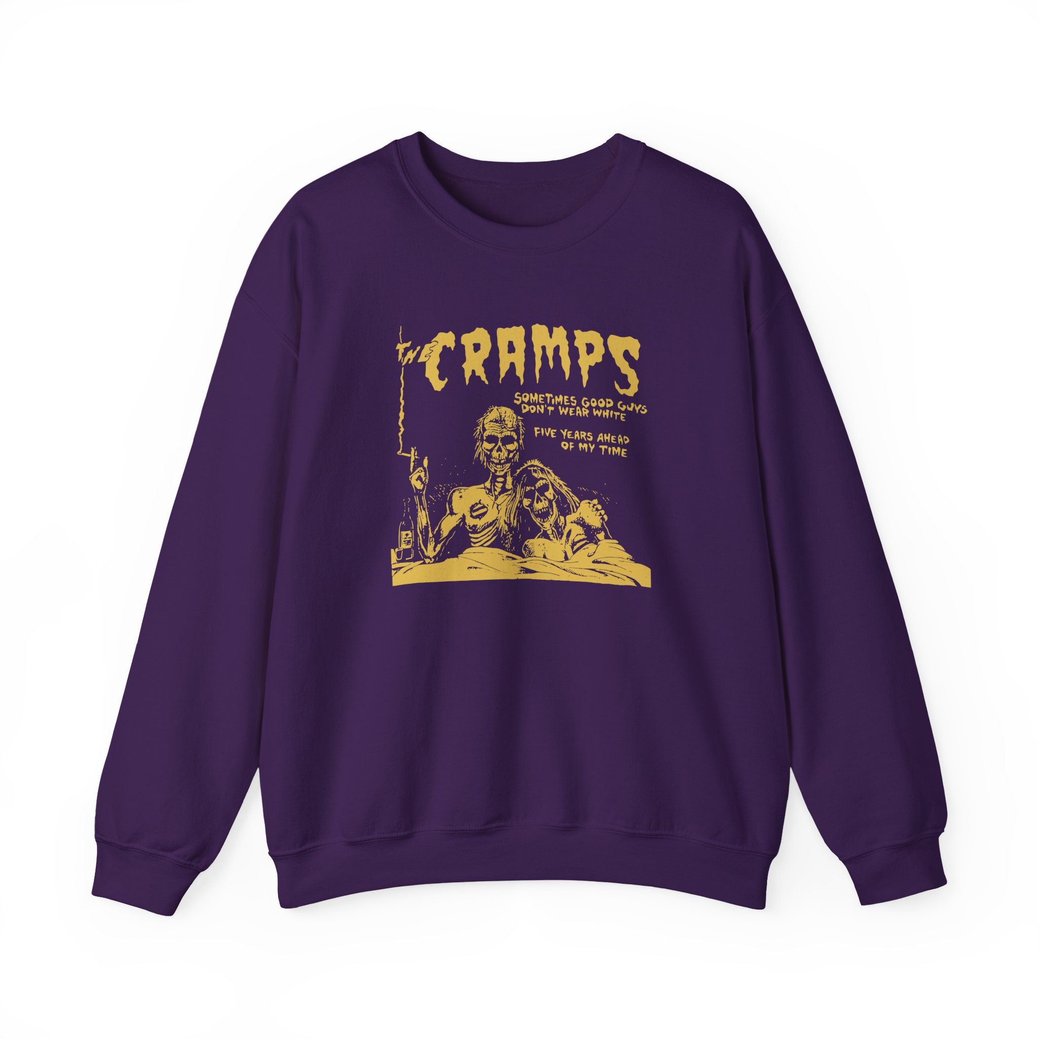 The Cramps Sometimes Good Guys Don’t Wear White Unisex Heavy Blend™ Crewneck Sweatshirt - Image 15