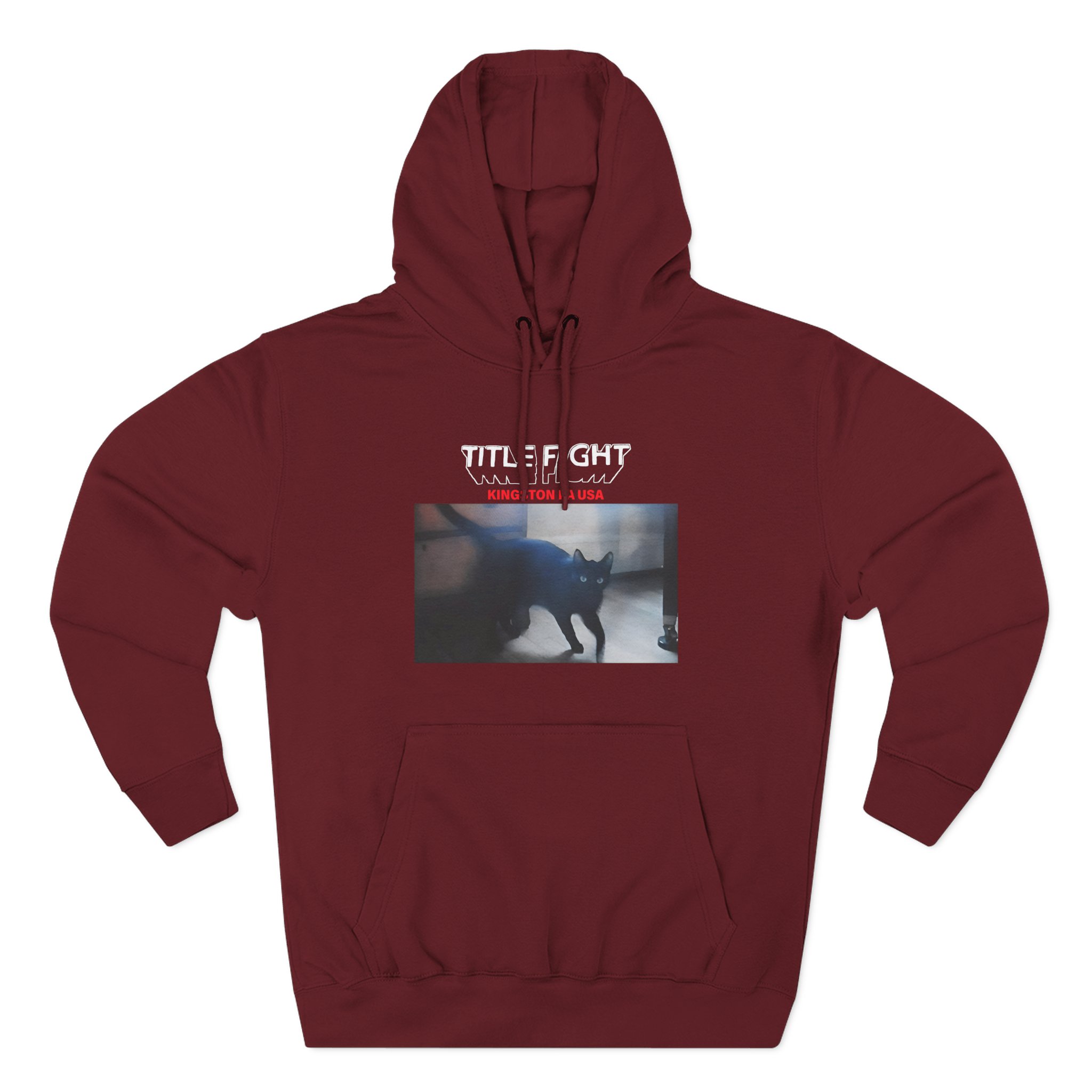 Cold Cuts Title Fight Kingston Cat Three-Panel Fleece Hoodie - Image 13