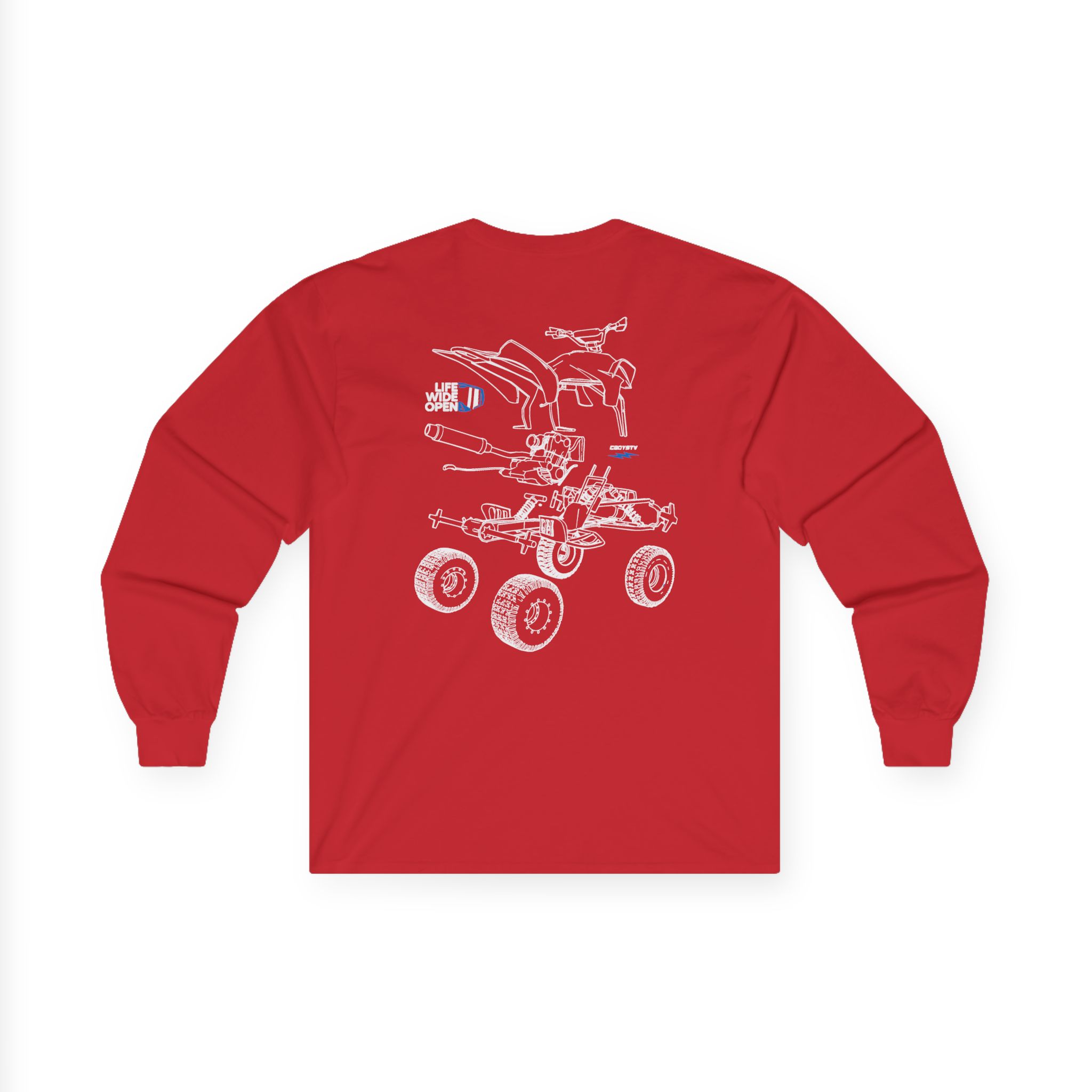 Cboystv Quad Blowup Unisex Ultra Cotton Long Sleeve Tee - Image 16