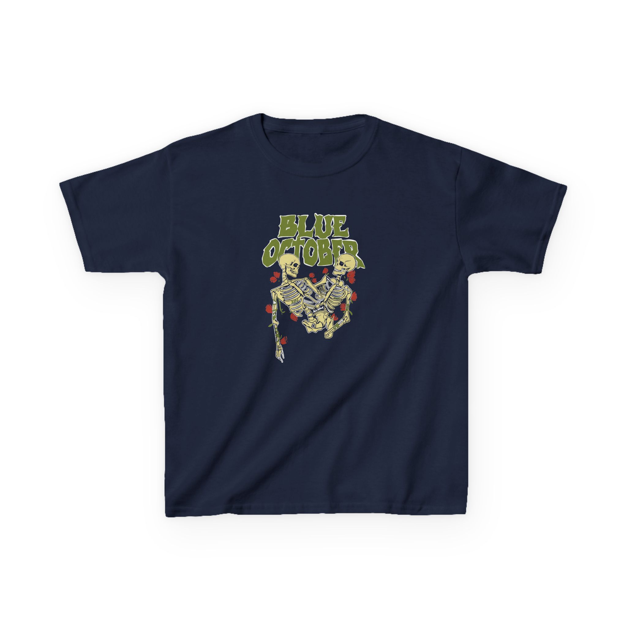 Blue October Skeleton Buddies Kids Heavy Cotton™ Tee - Image 3