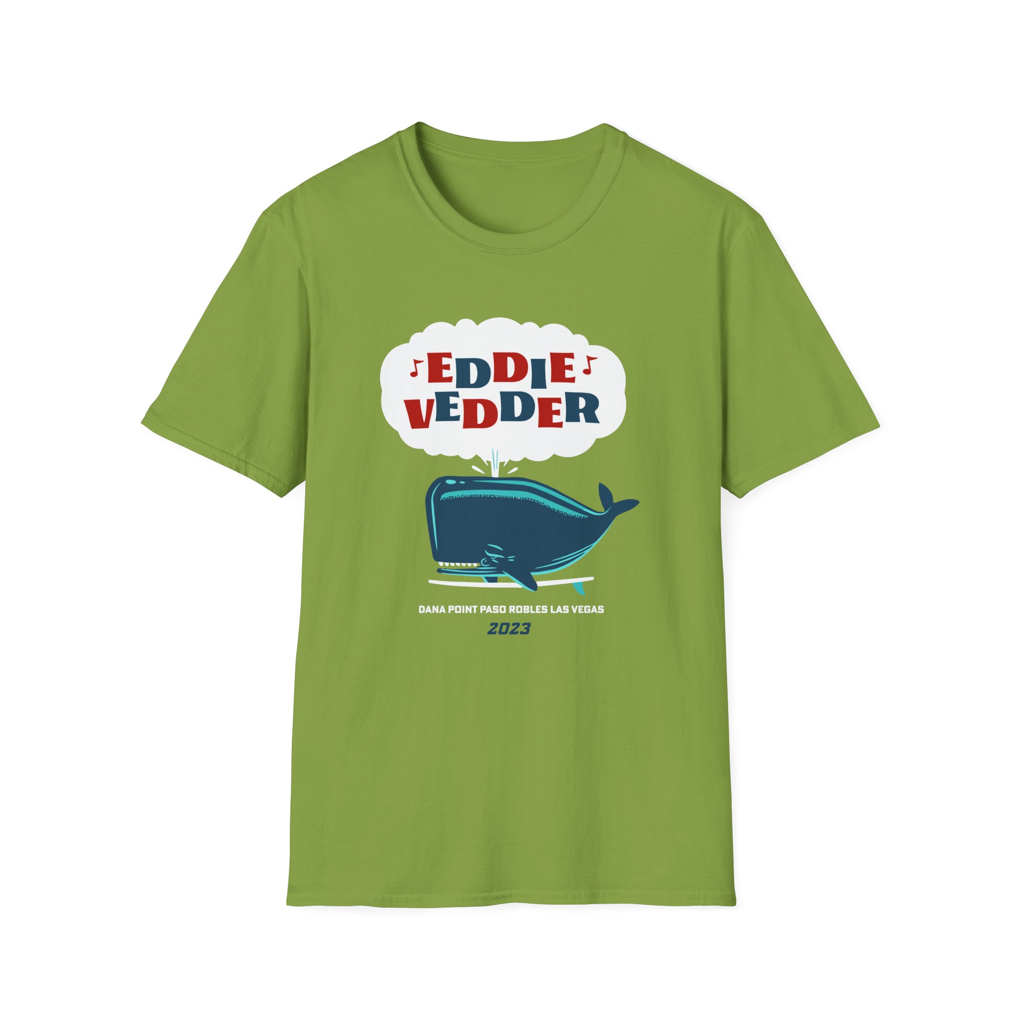 Eddie Vedder Whale Unisex Softstyle T-Shirt - Image 9